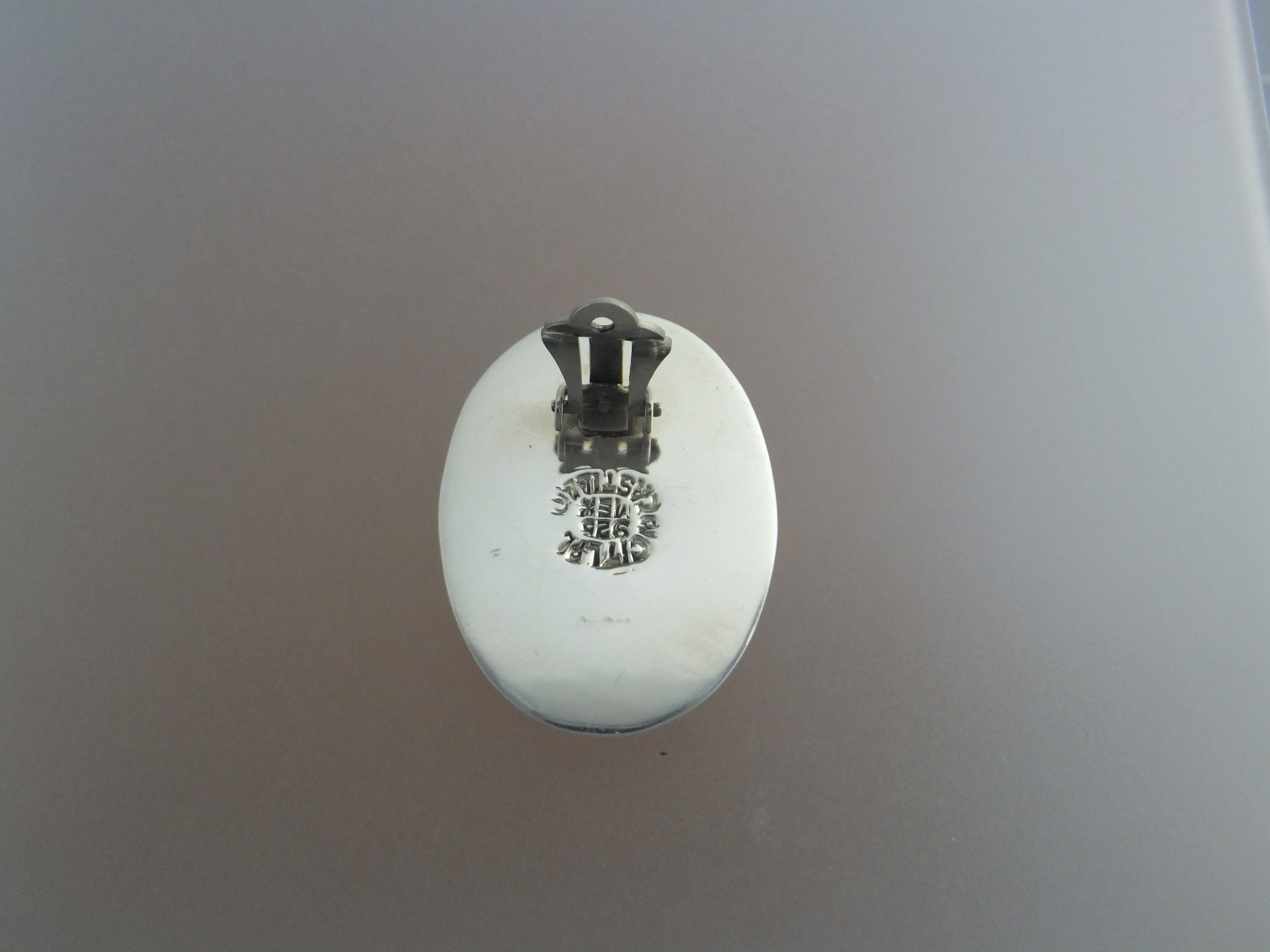 David Troutman Sterling Silver Russian Charoite Clip Ea