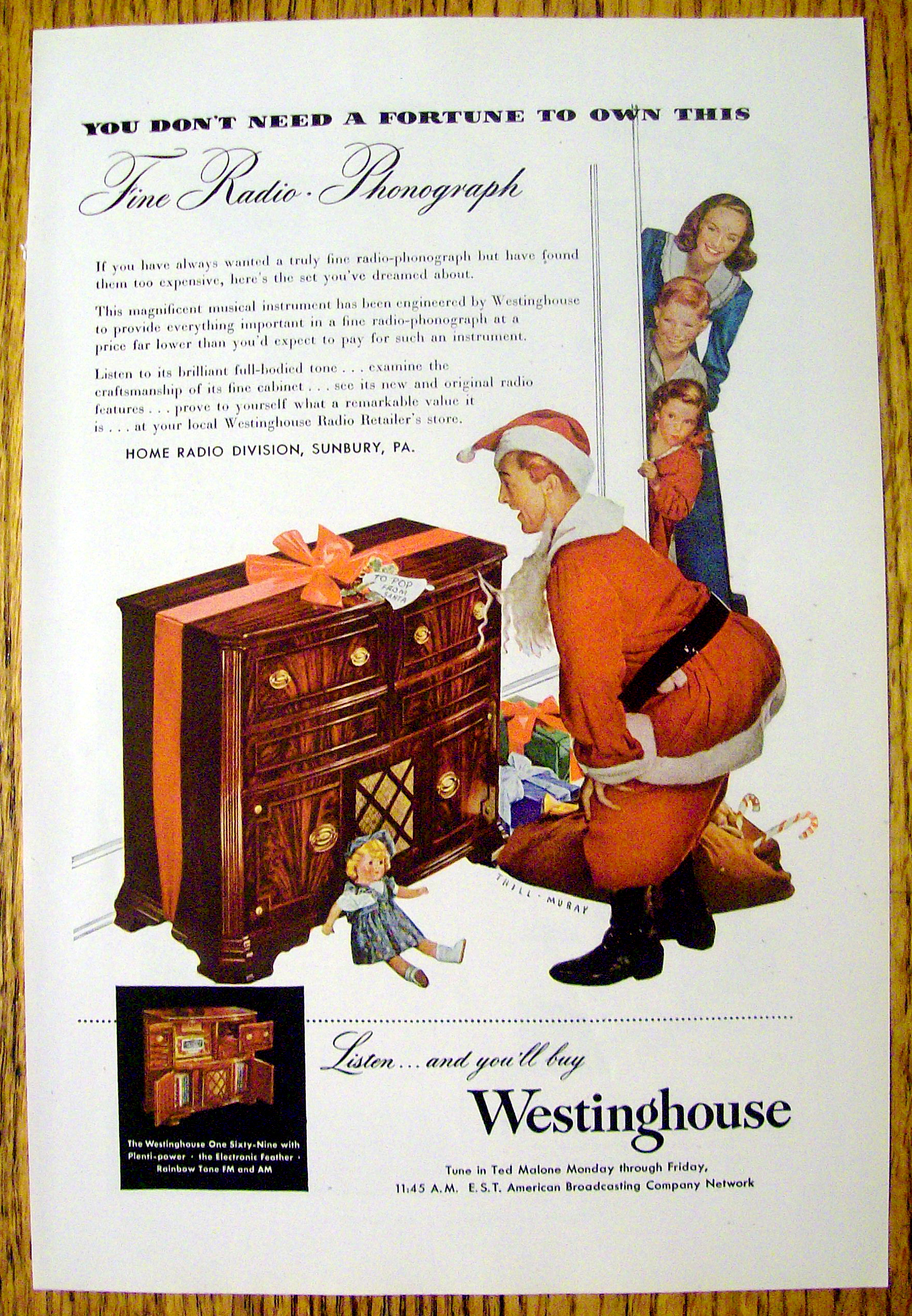 1947 Westinghouse Radio-Phonograph