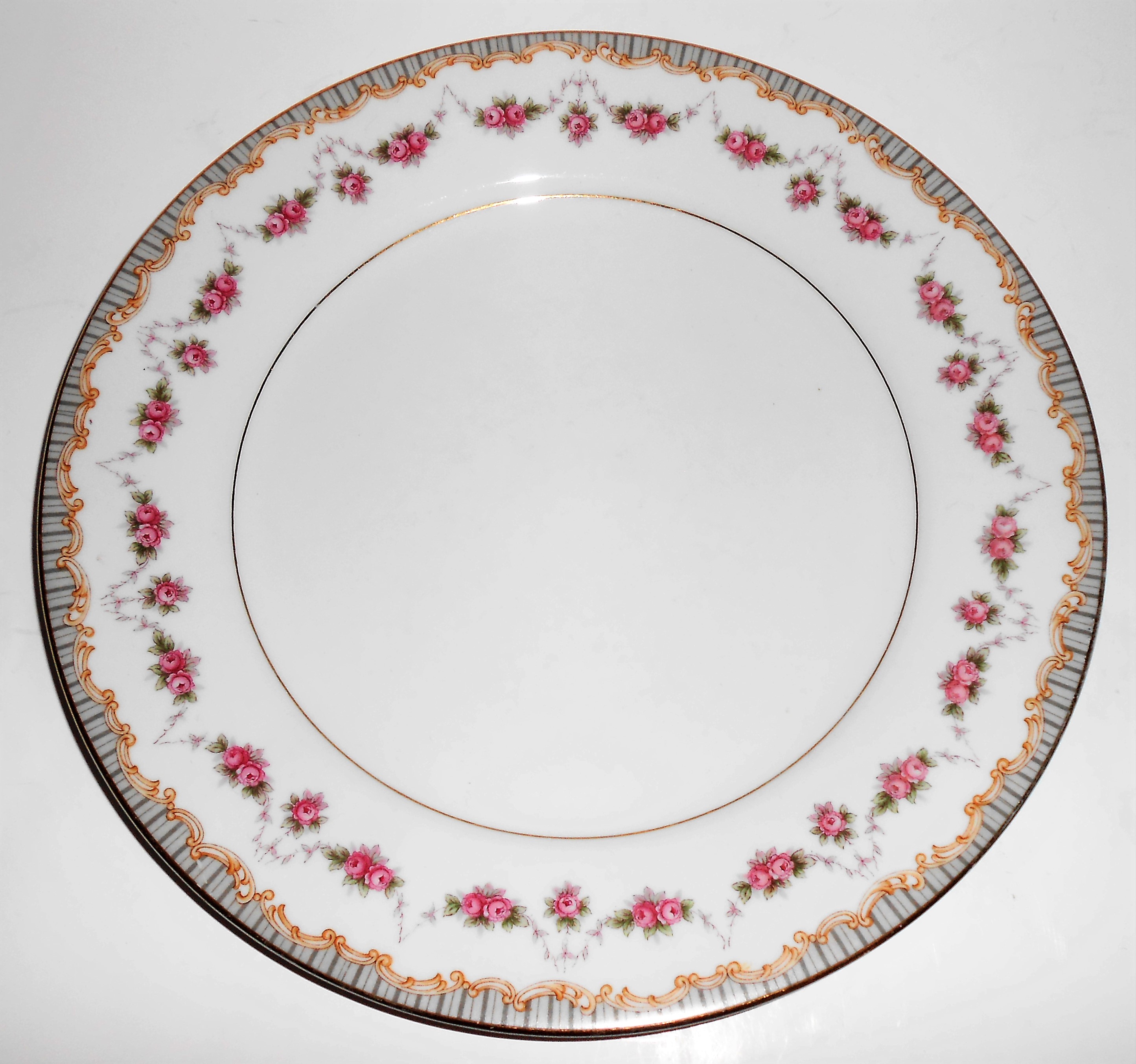 Noritake China Porcelain 5201 Ridgewood w/Gold Bread Pl