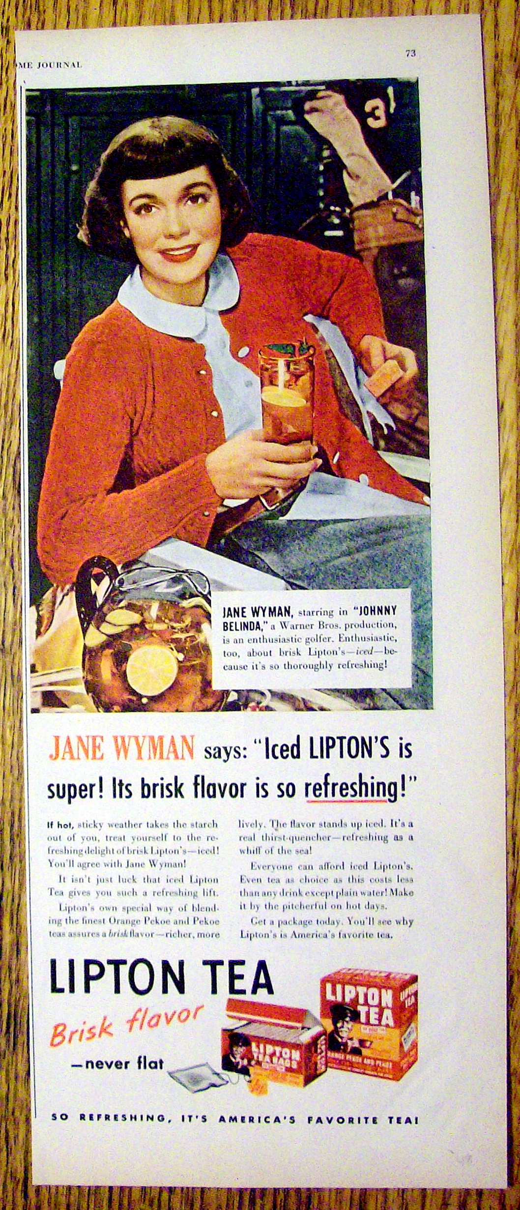 1948 Lipton Tea with Jane Wyman