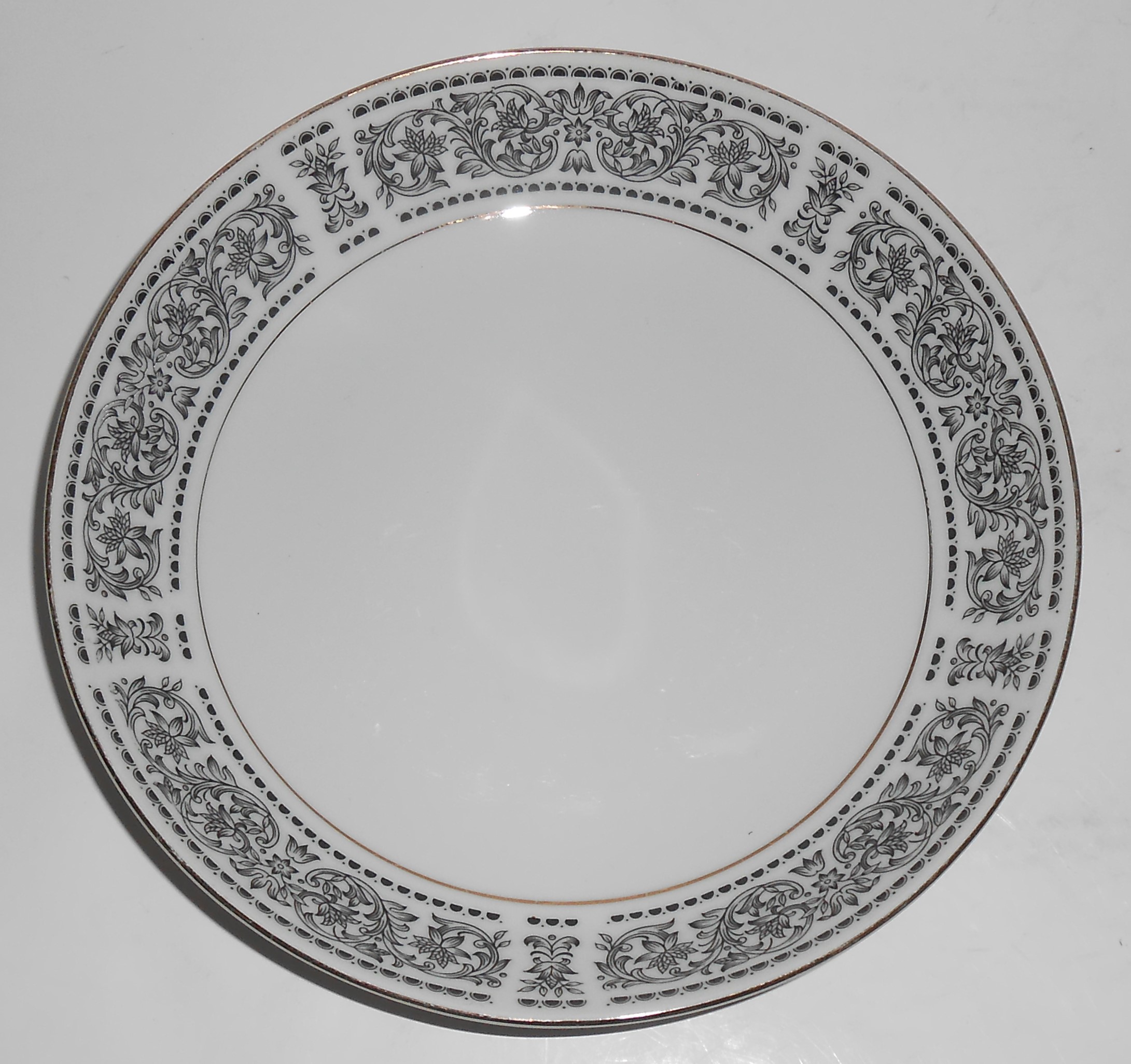 Wilshire House China Spanish Scroll w/Gold Soup Bowl