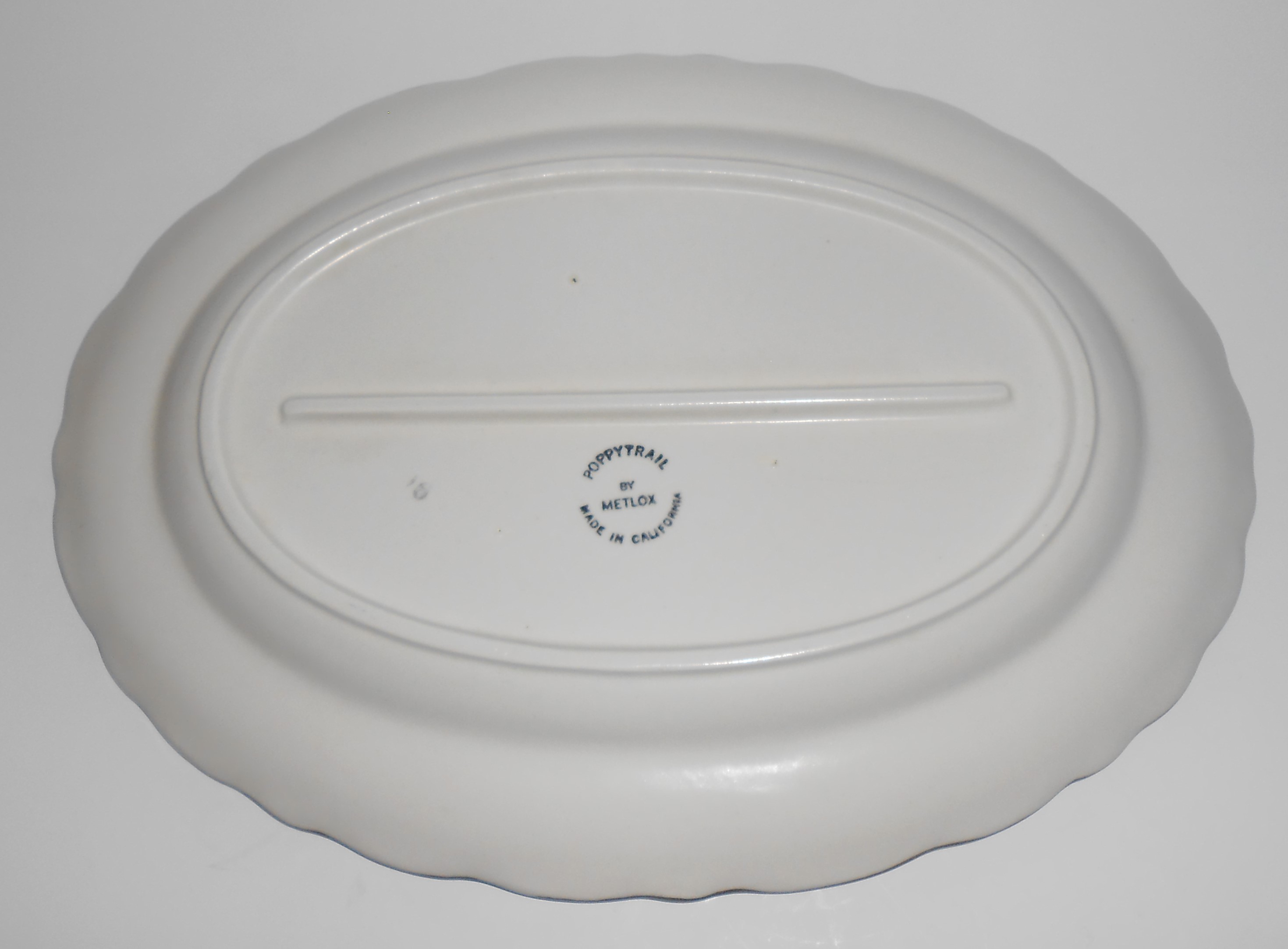 Metlox Pottery Poppy Trail Sculptured Grape 12 Platter