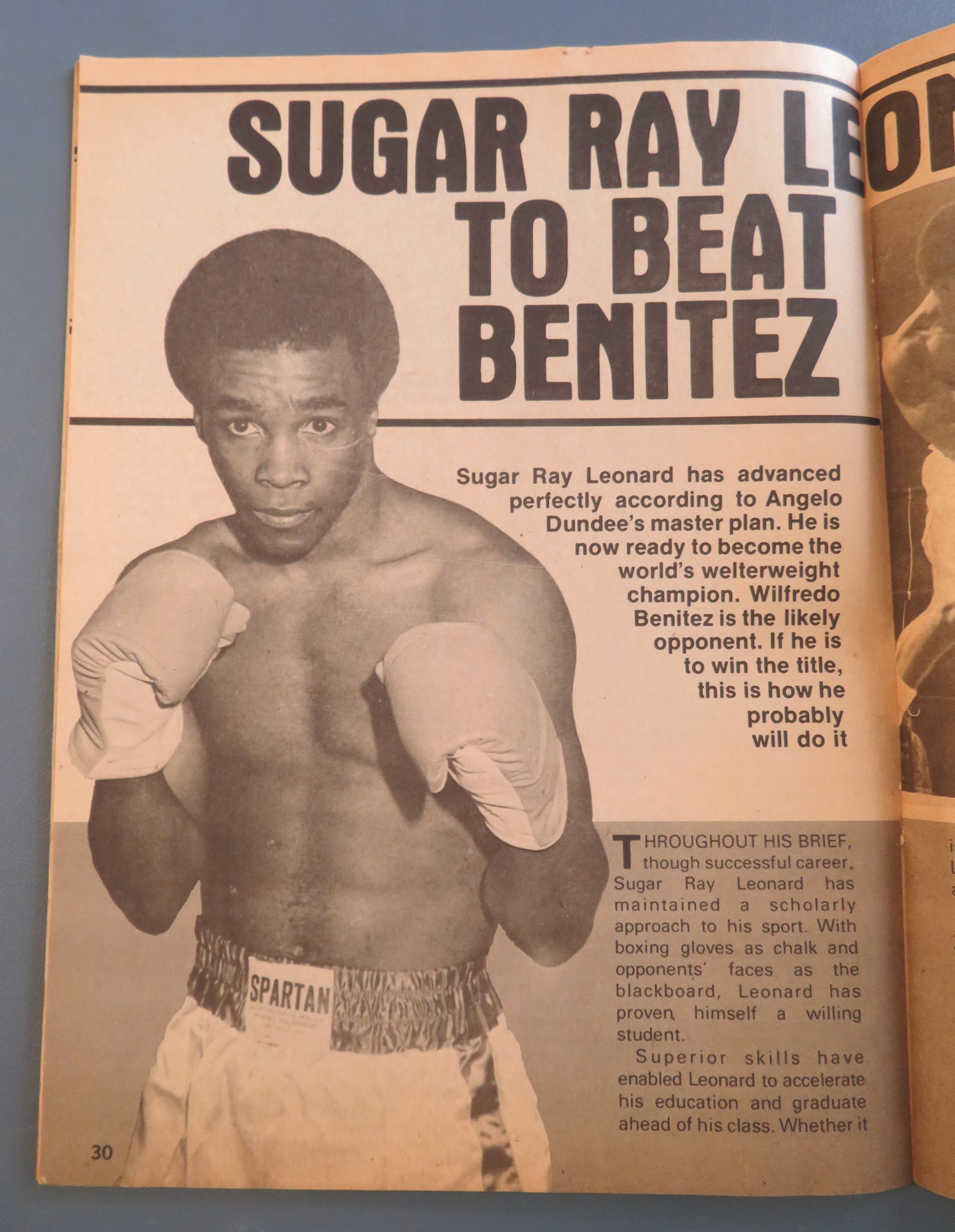Big Book Of Boxing Magazine September 1979 Sugar Ray