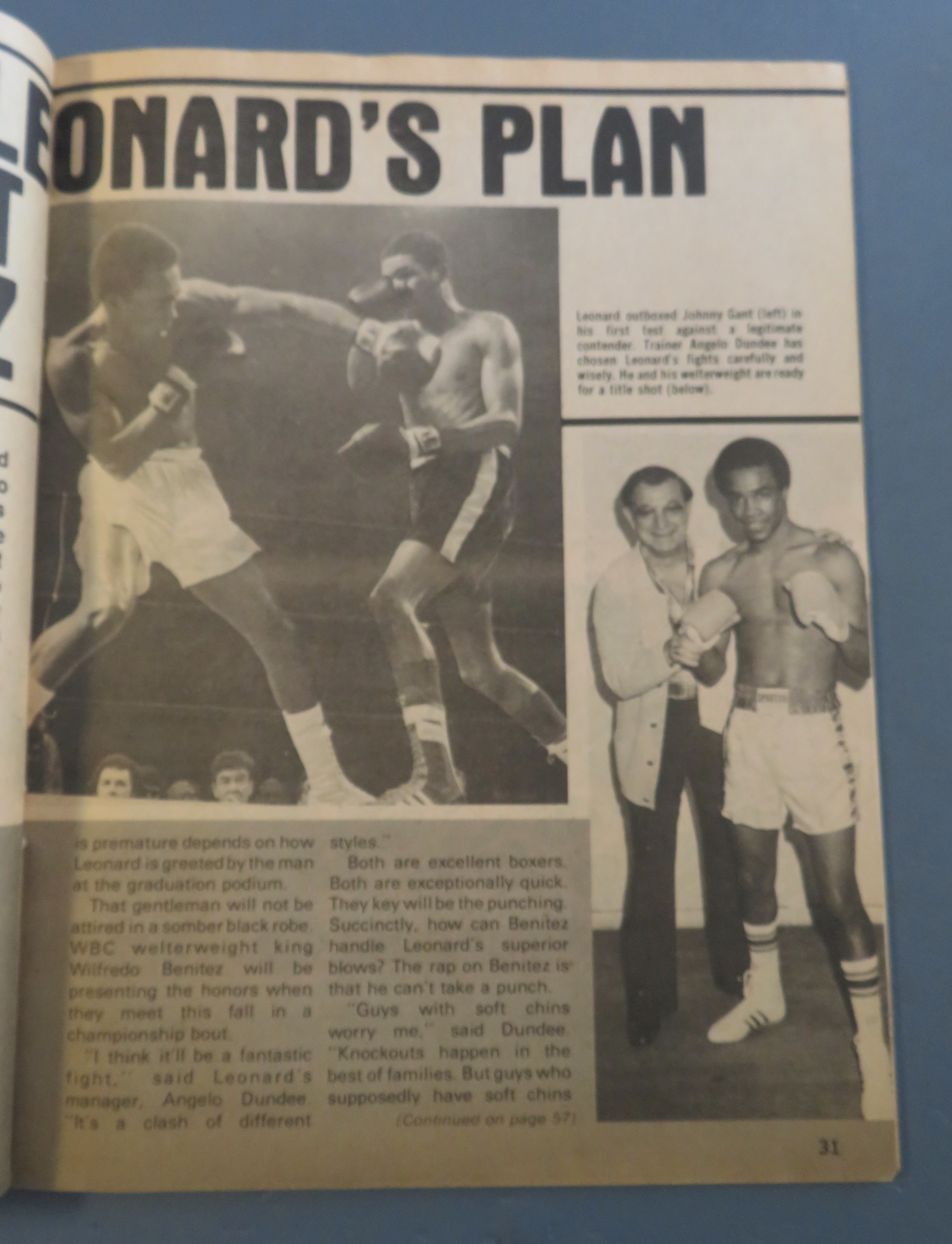 Big Book Of Boxing Magazine September 1979 Sugar Ray