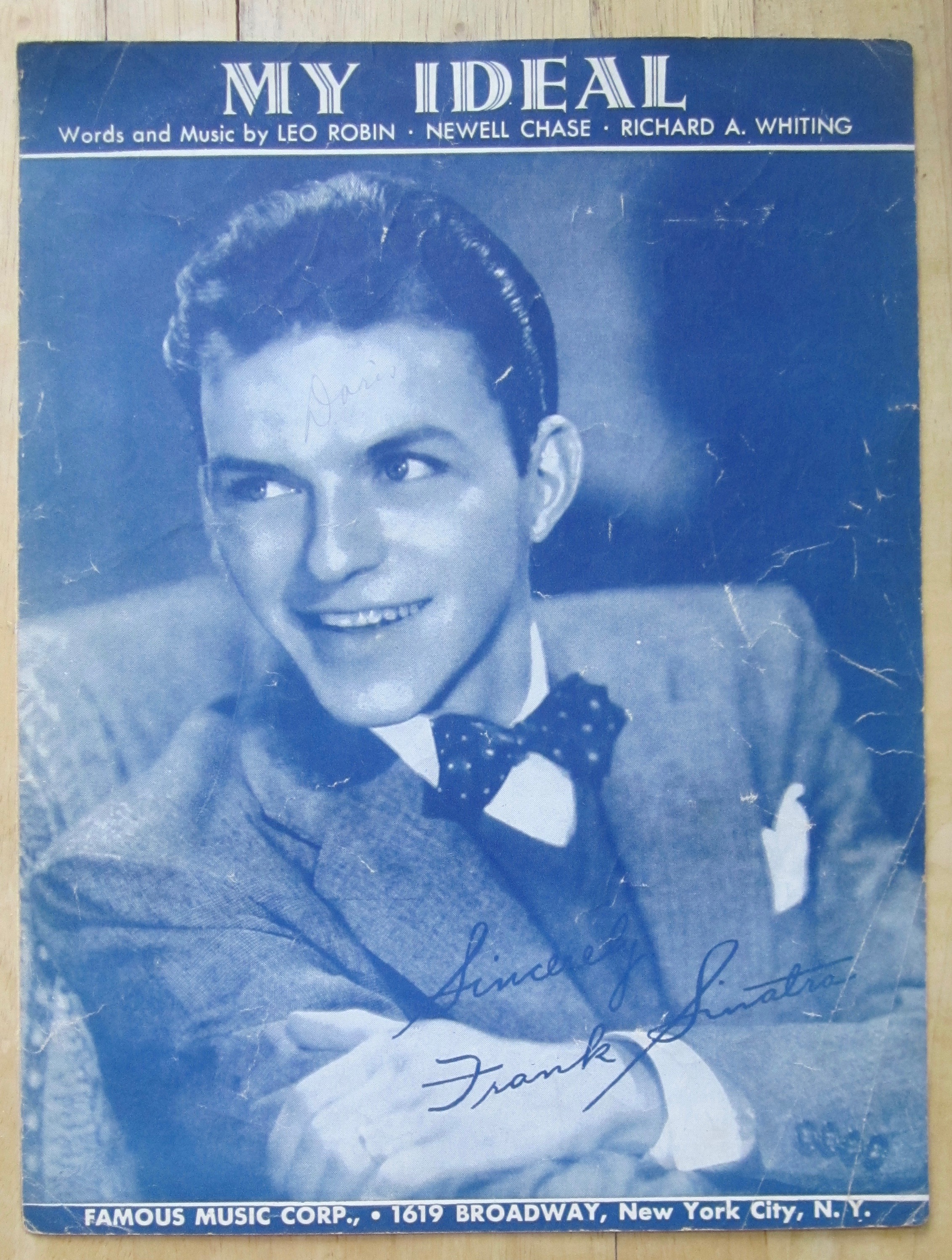 1930 Sheet Music For My Ideal (Frank Sinatra Cover)