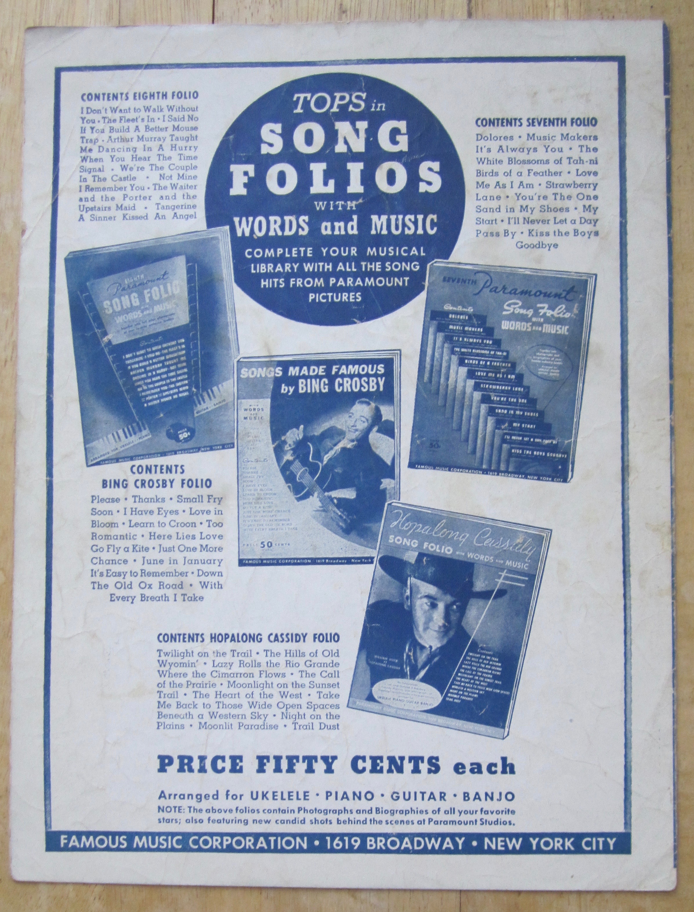 1930 Sheet Music For My Ideal (Frank Sinatra Cover)