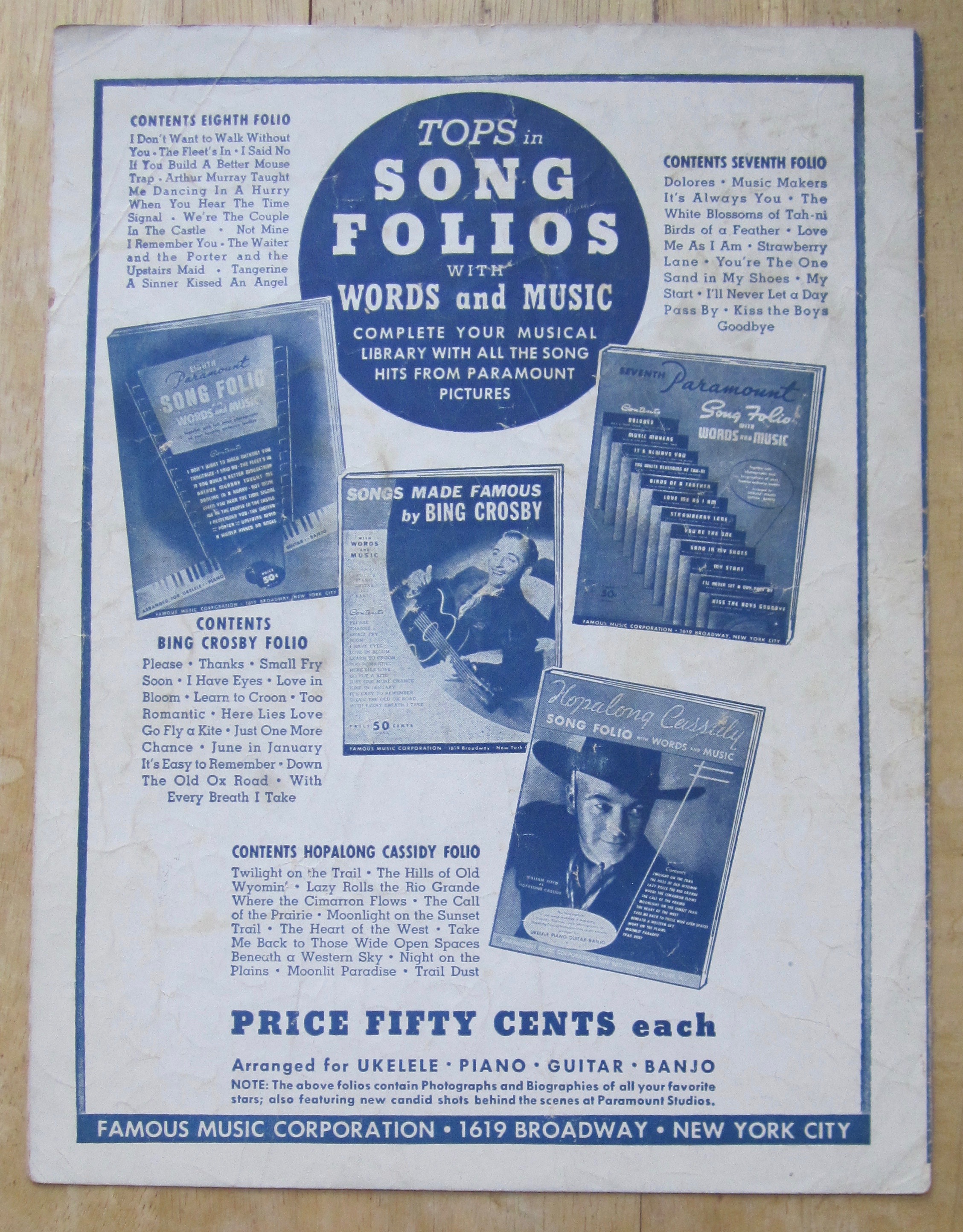 1930 Sheet Music For My Ideal (Frank Sinatra Cover)
