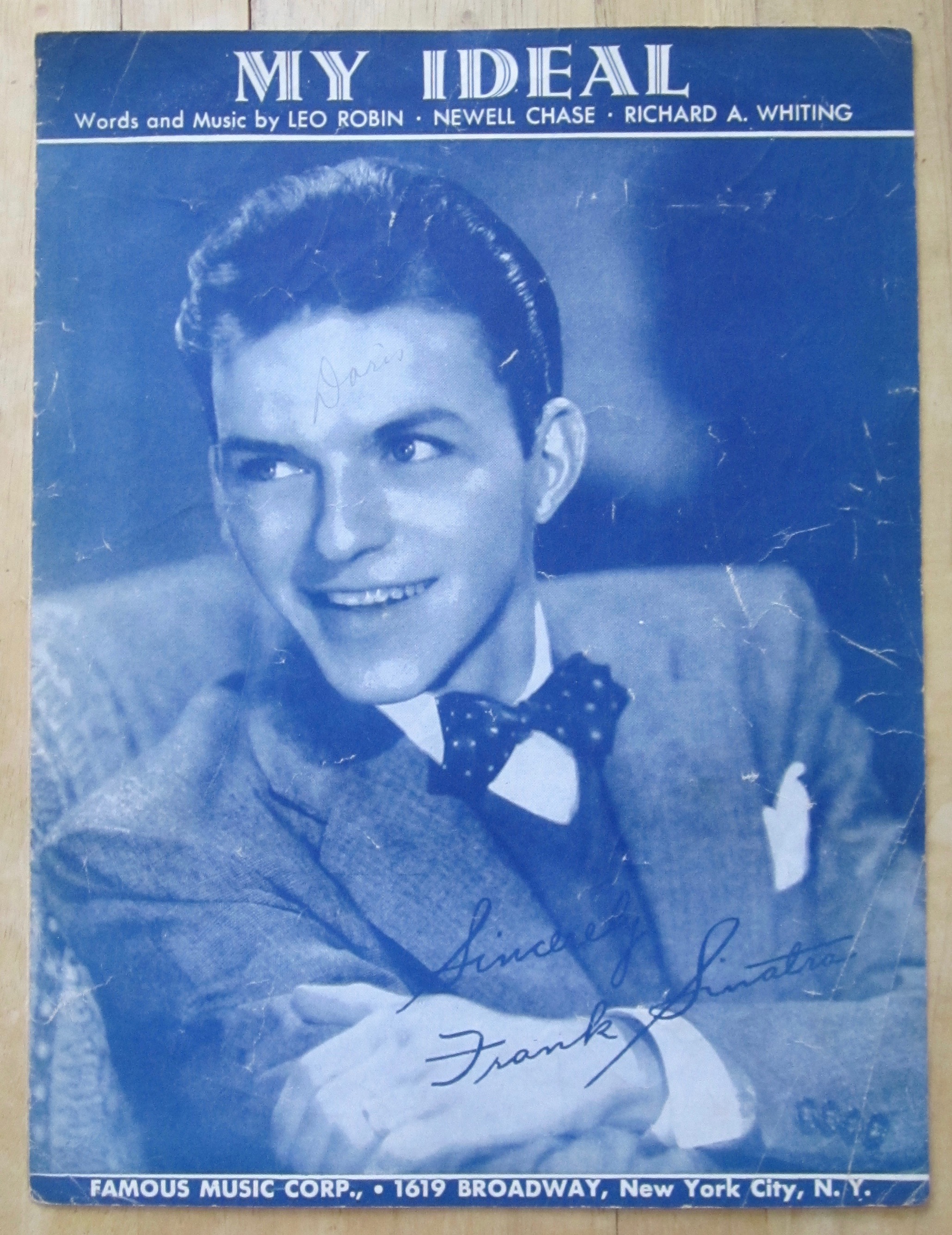 1930 Sheet Music For My Ideal (Frank Sinatra Cover)