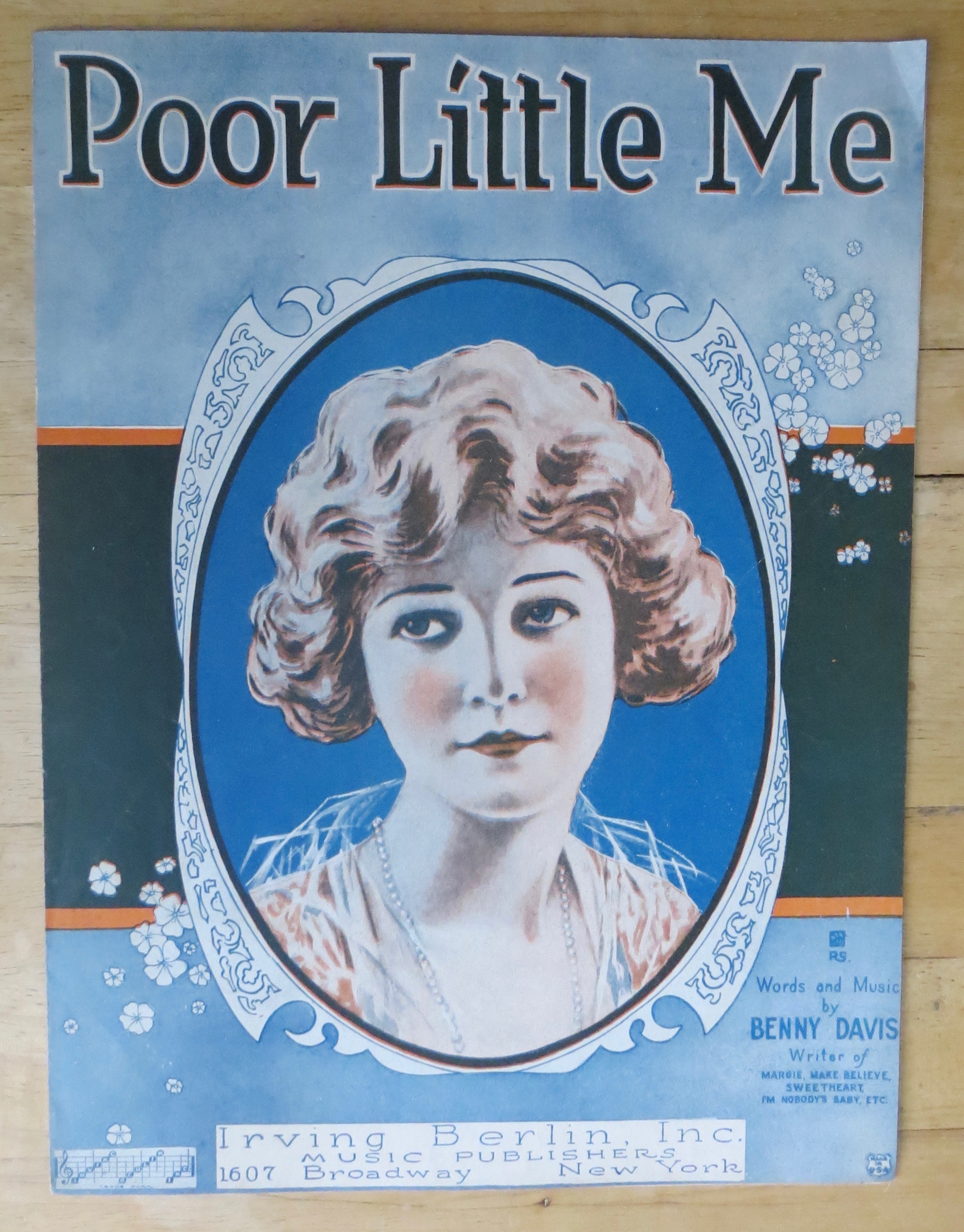 1922 Poor Little Me By Benny Davis