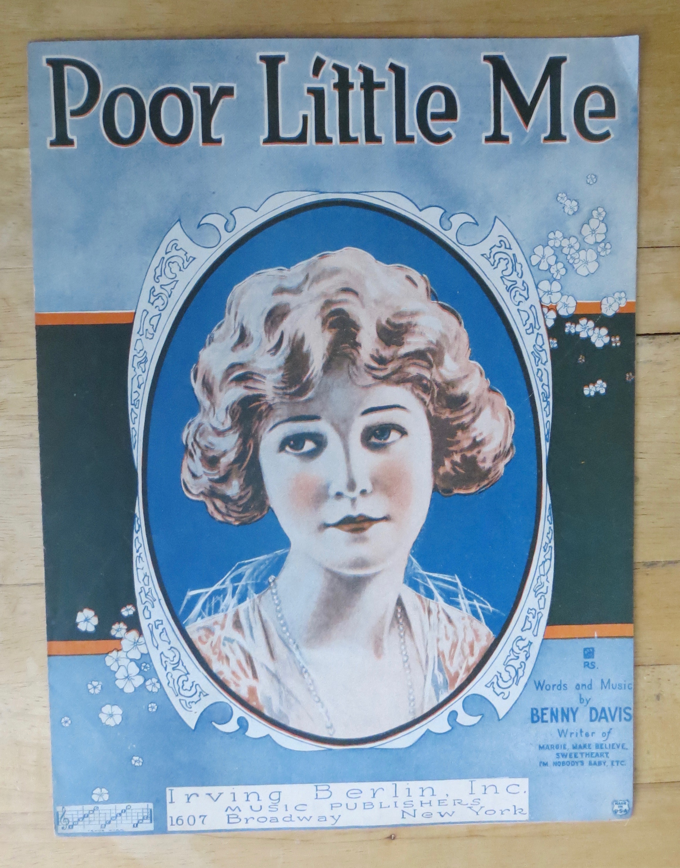 1922 Poor Little Me By Benny Davis