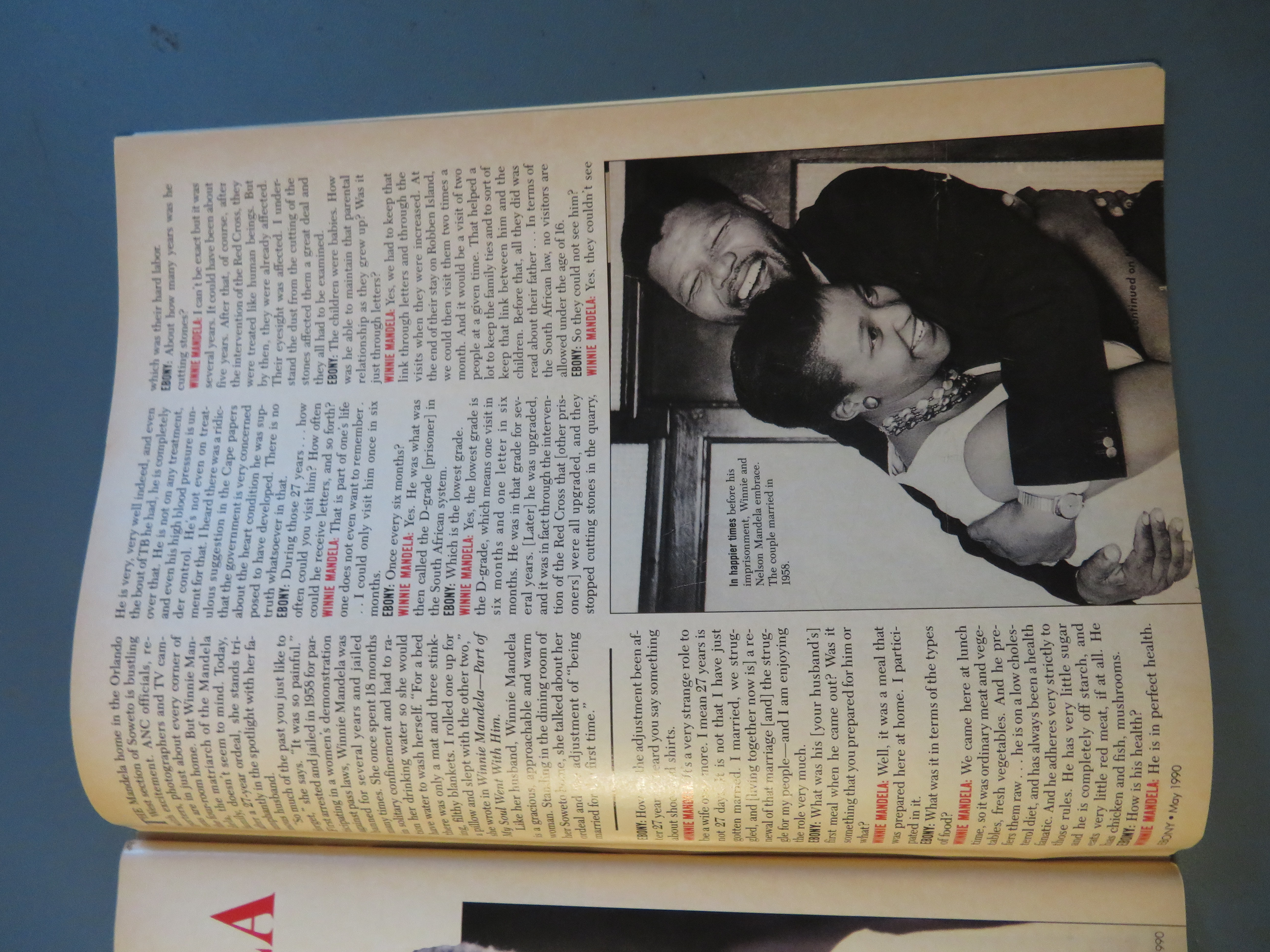 Ebony Magazine May 1990 Nelson Mandela