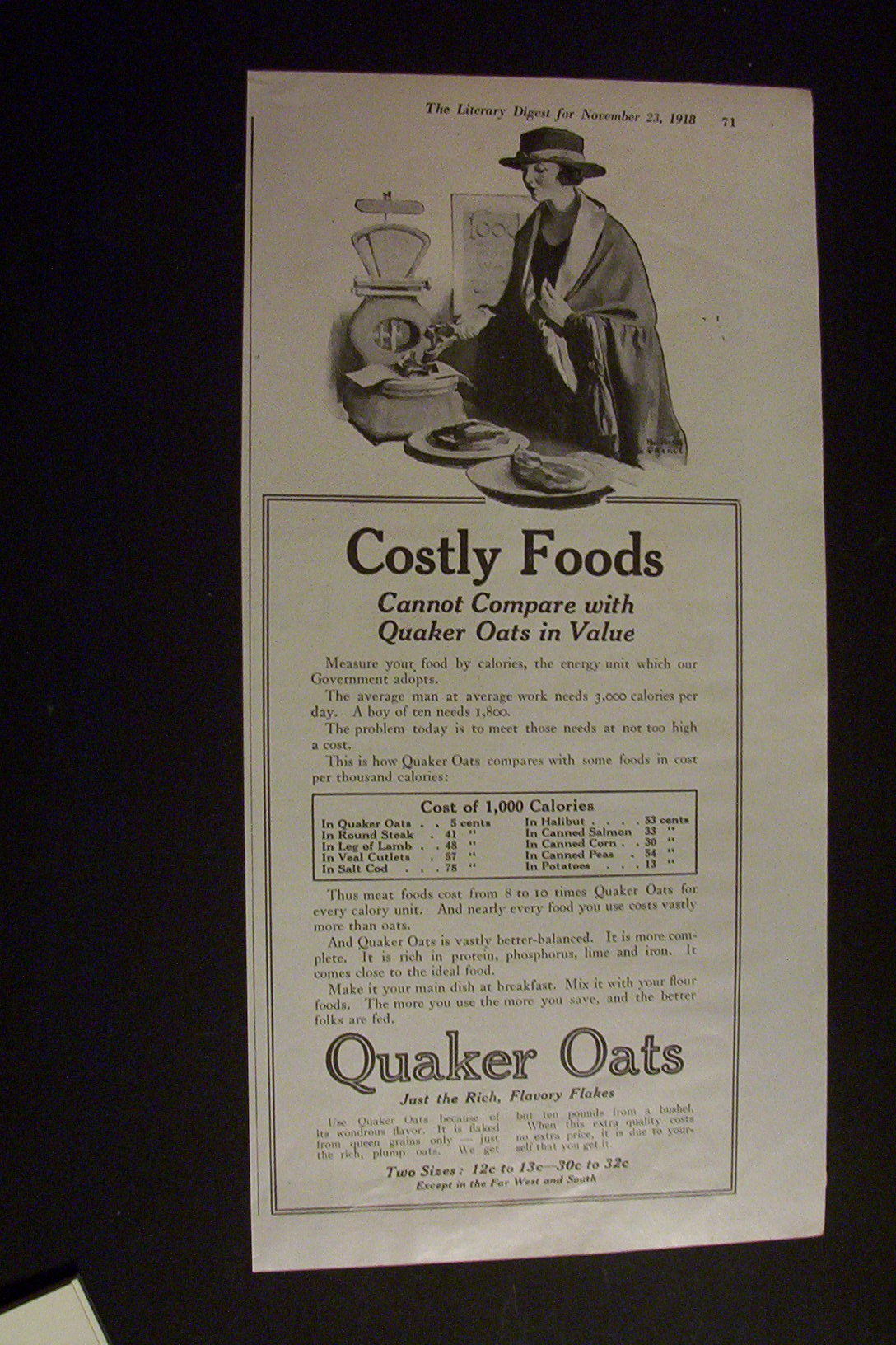 1918 Quaker Oats