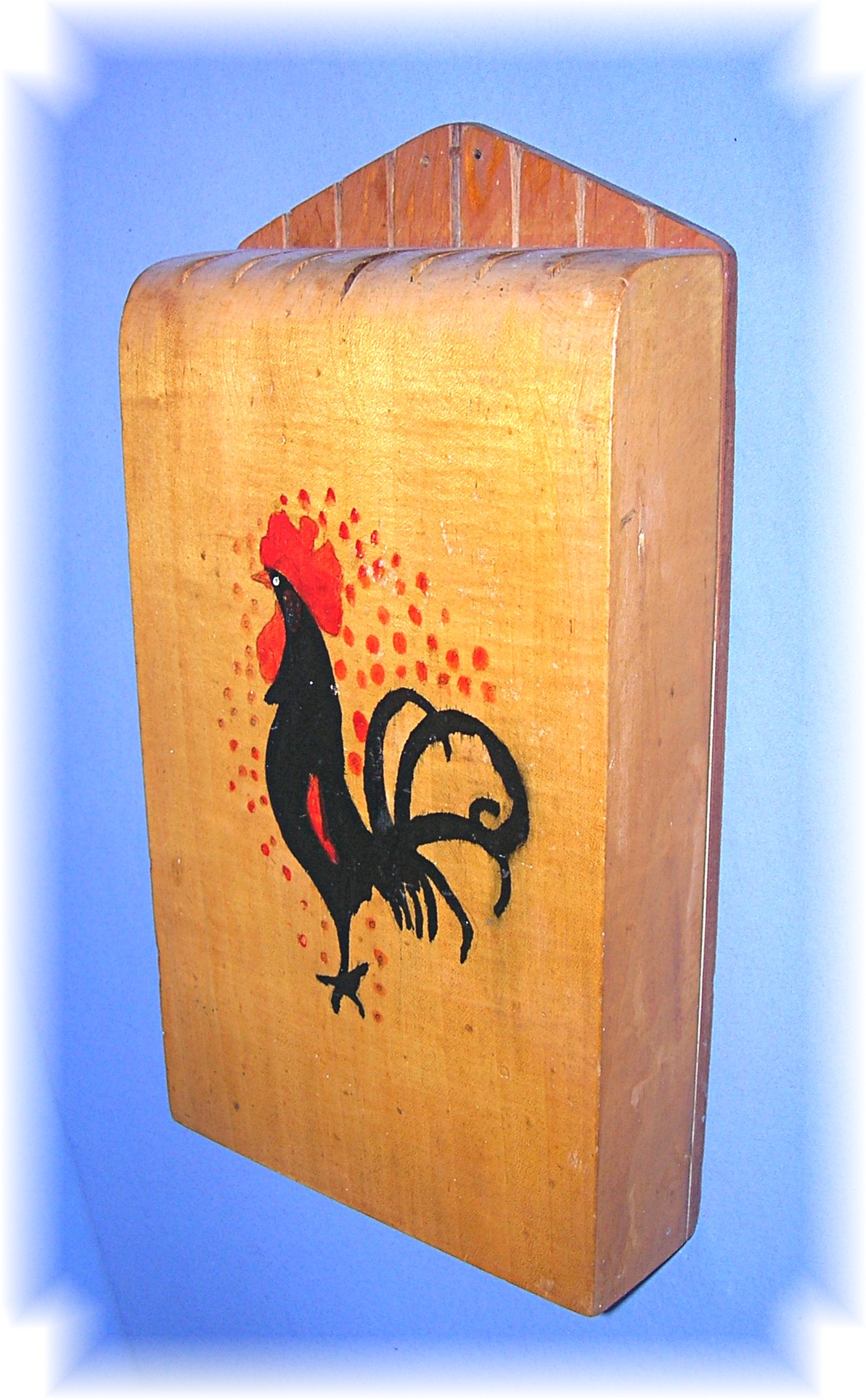 Americana Home Made Knife Holder Wood Roster