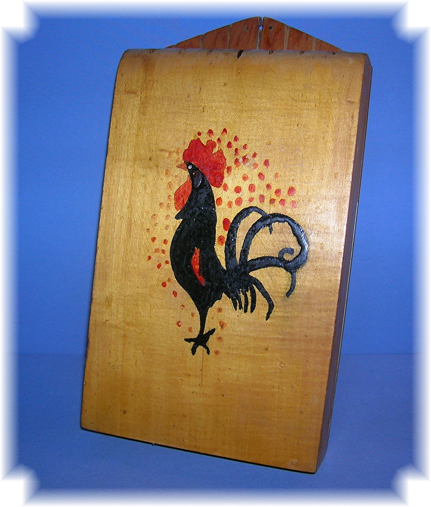 Americana Home Made Knife Holder Wood Roster