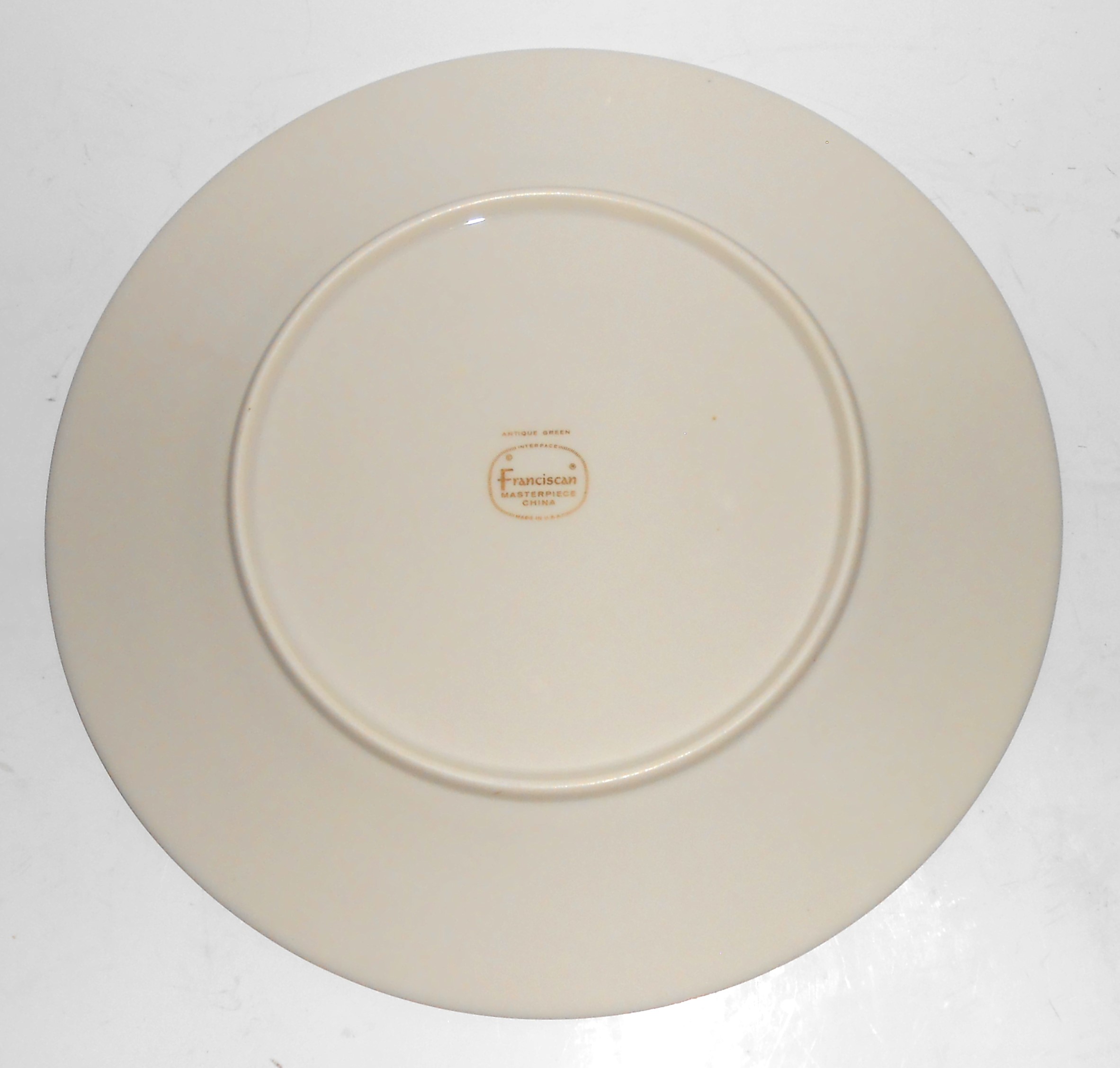 Franciscan Pottery Antique Green Fine China Dinner Pl
