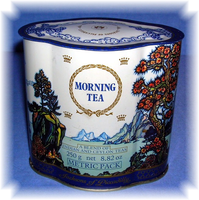 Morning Tea Canister Tin From England