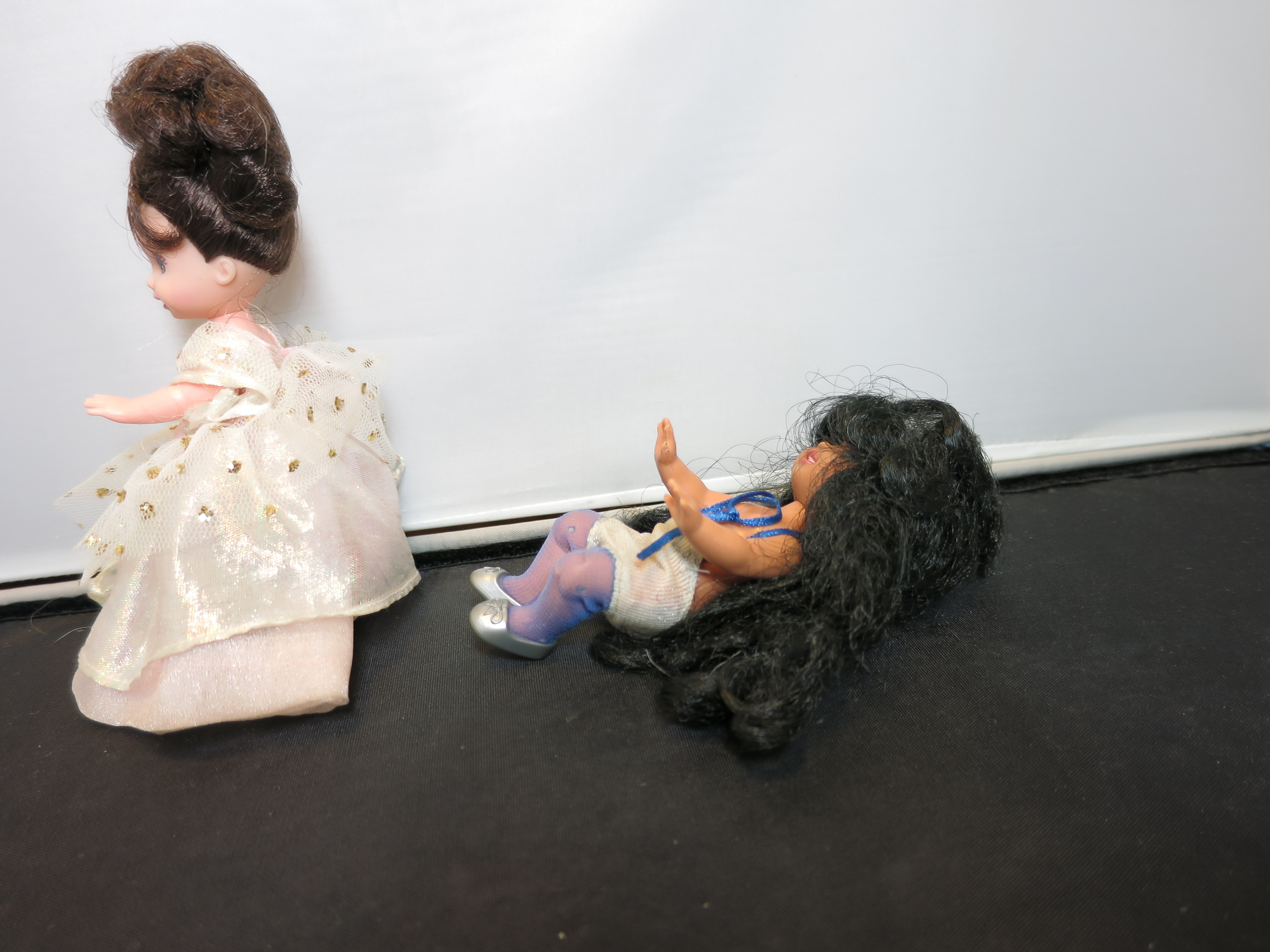 Mattel Dolls 3 inch 1995 pair Princess African American
