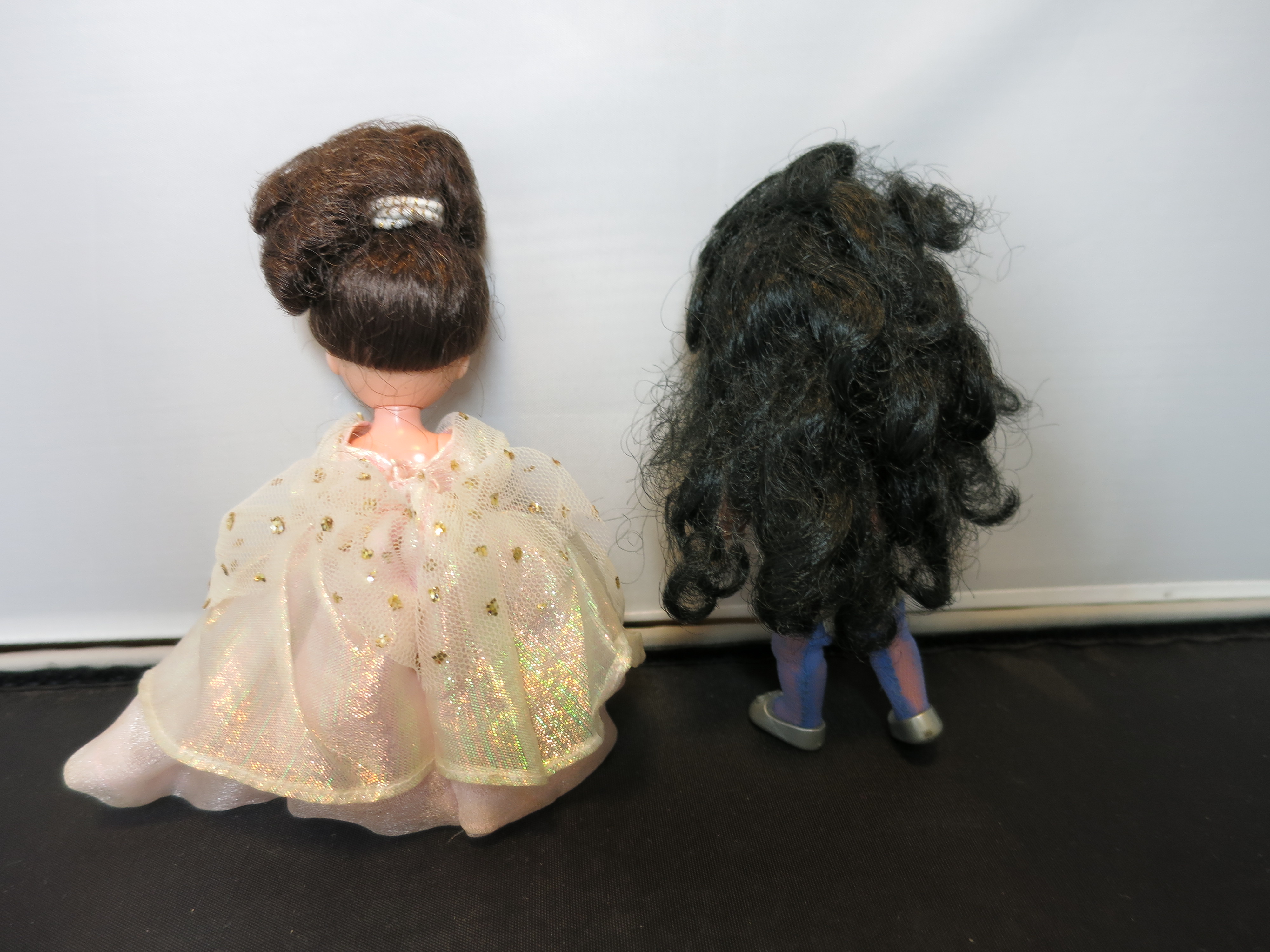 Mattel Dolls 3 inch 1995 pair Princess African American