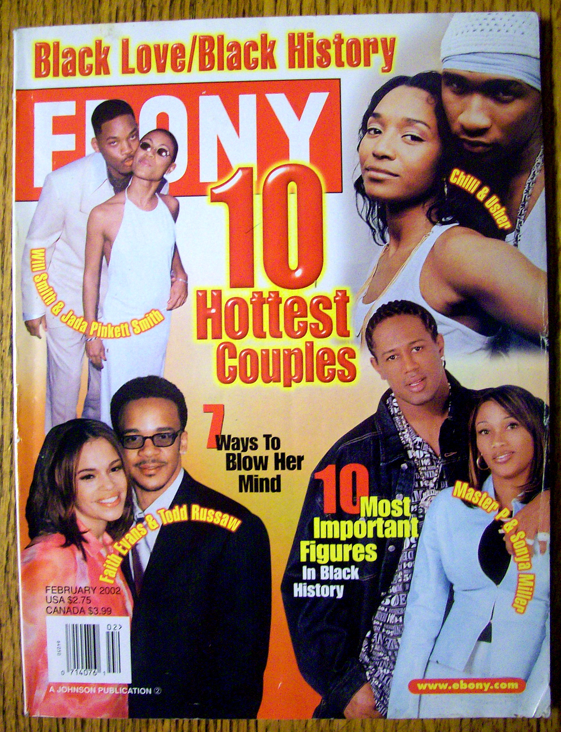 Ebony Magazine-February 2002-10 Hottest Couples
