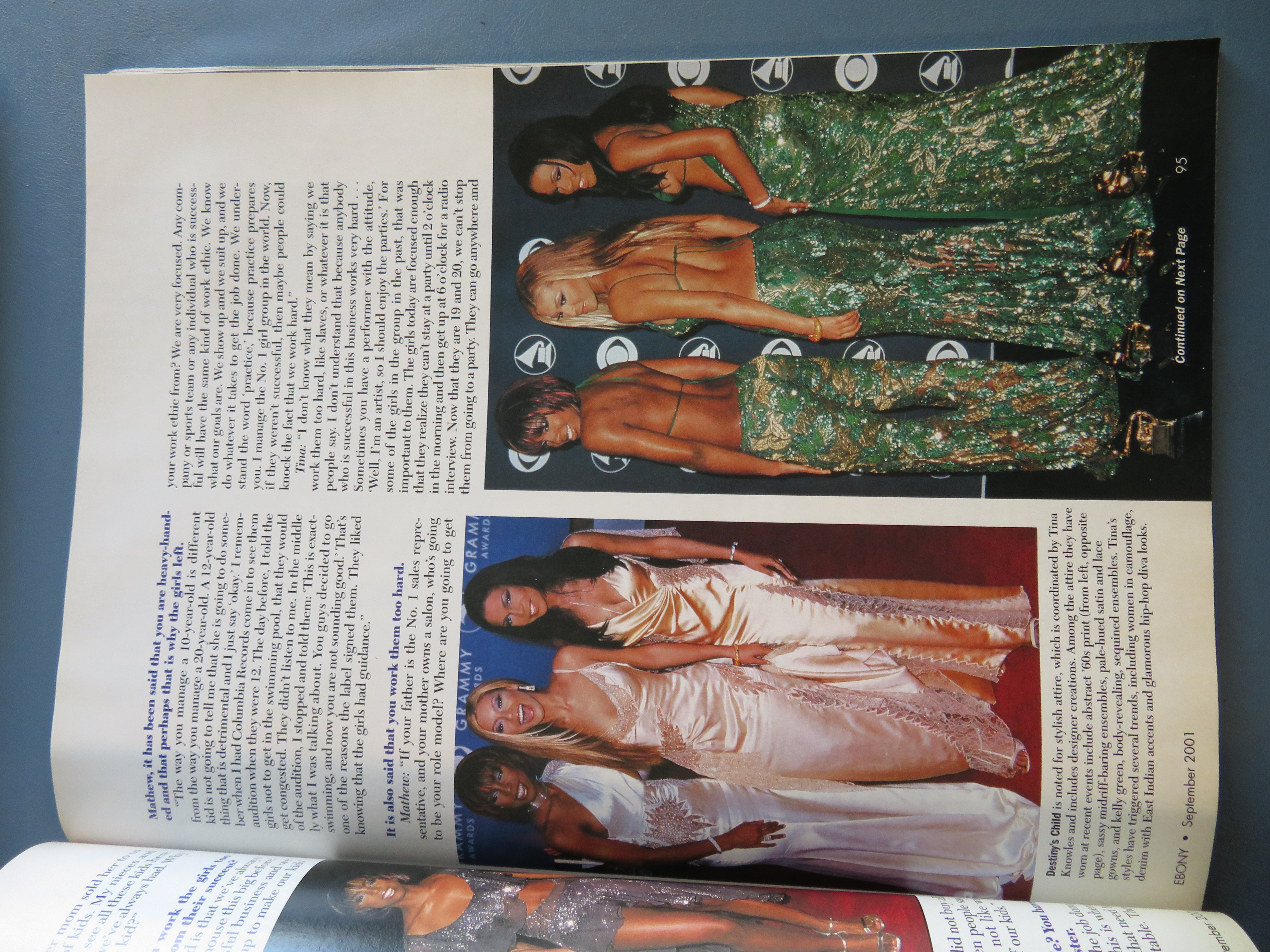 Ebony Magazine September 2001 Destiny's Child