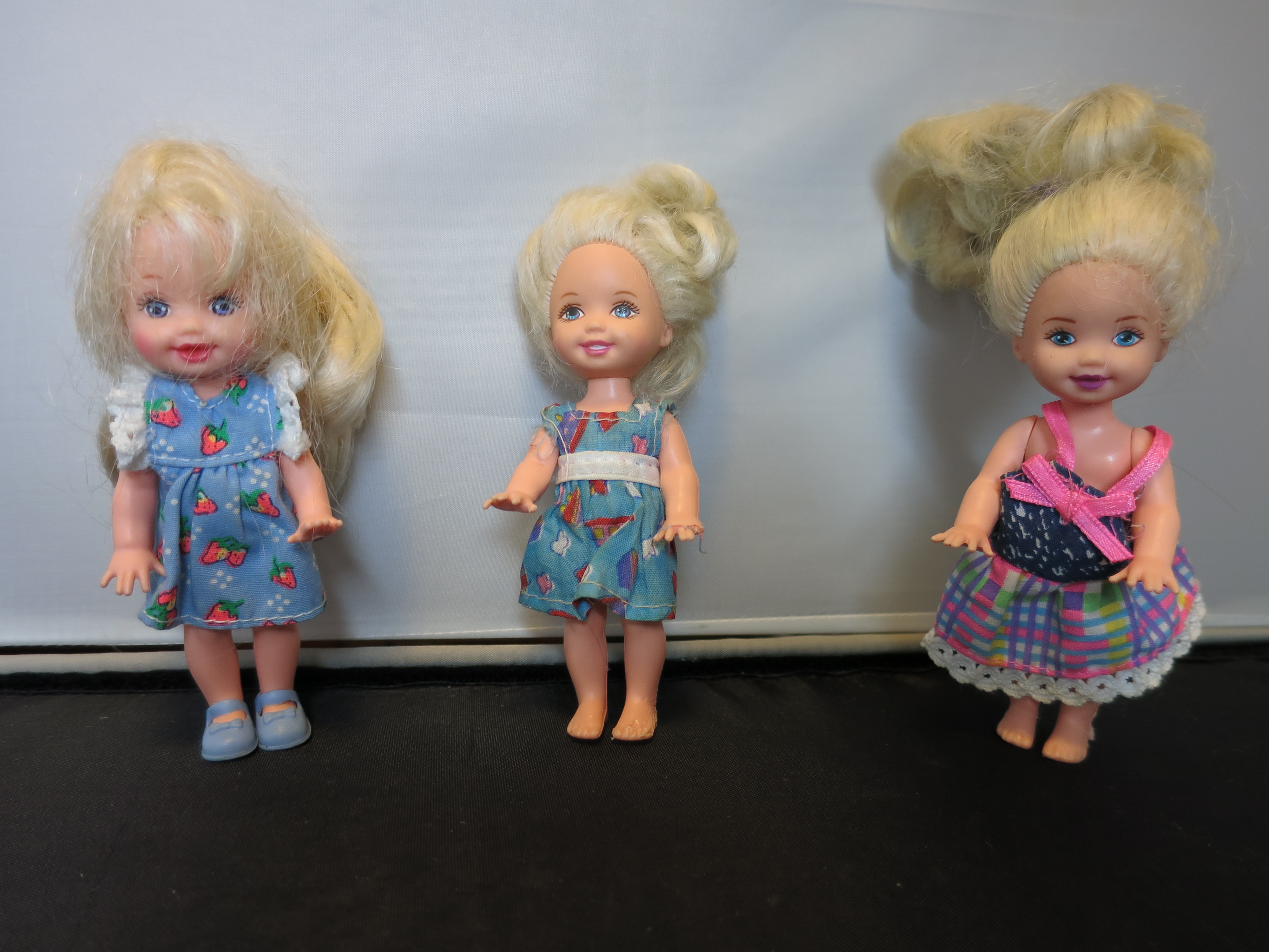 Mattel Dolls set of three 4 1/2 inch dolls