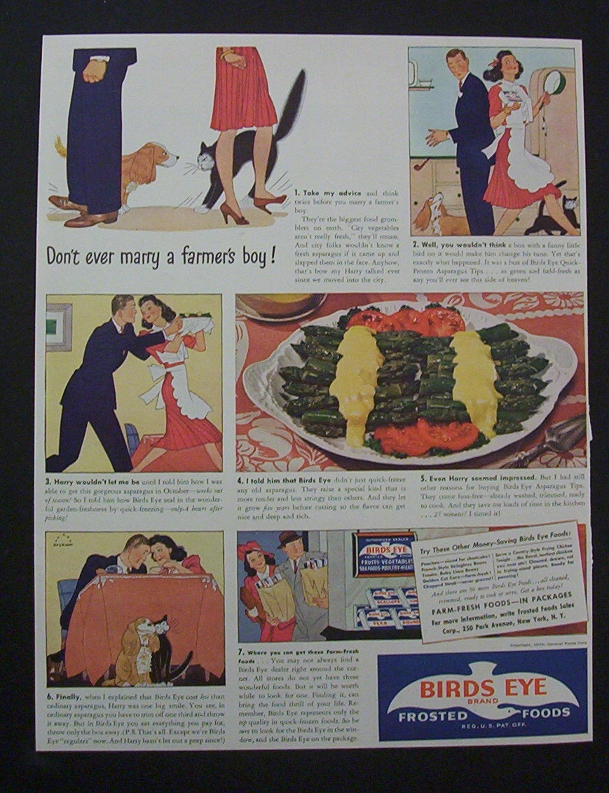 1940 Dual Ad: Birds Eye Foods & Campbell's Soup