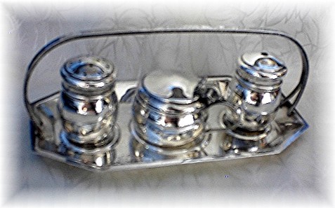 Salt, Pepper, Mustard Serving Set - ENGLISH