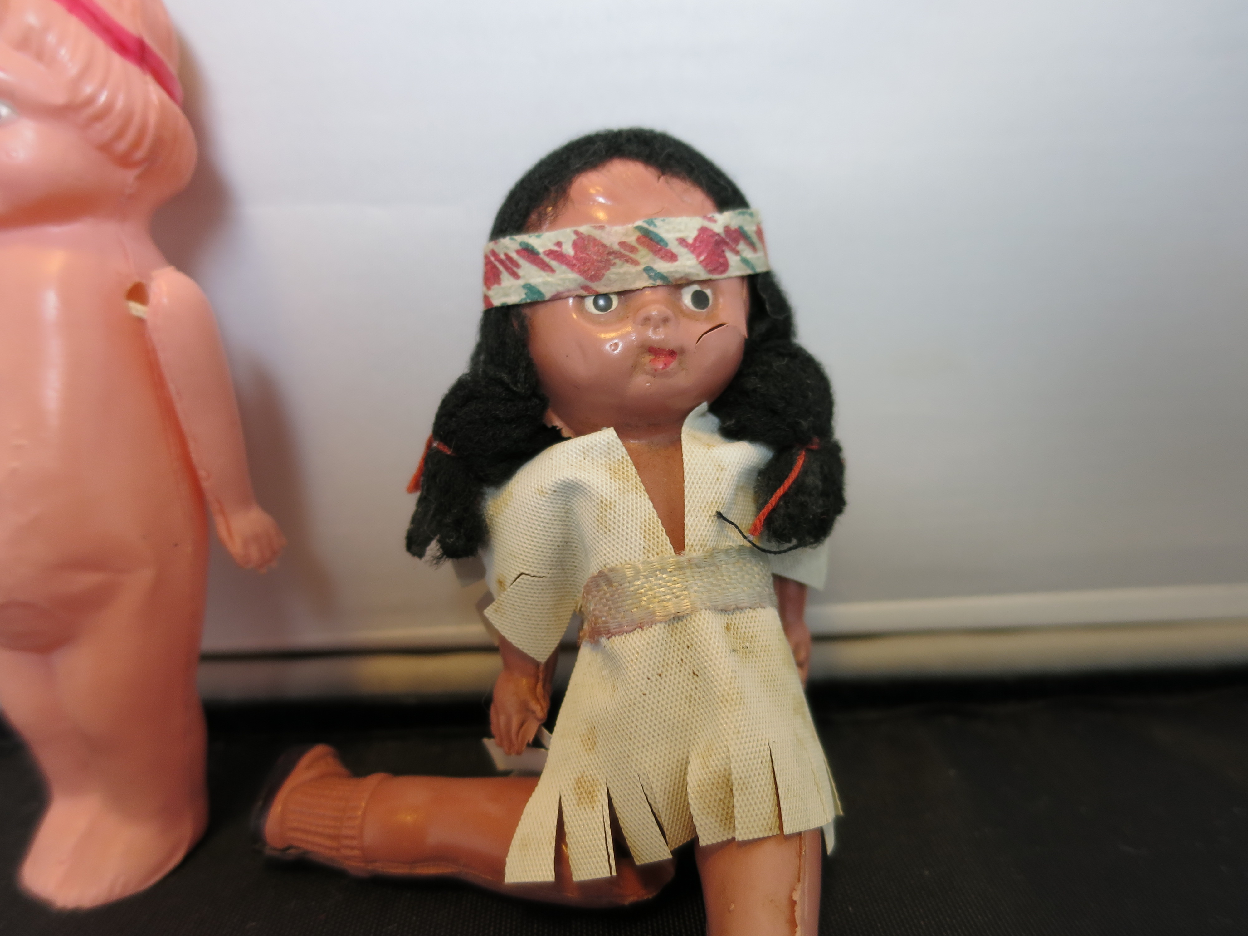 Celluloid Doll Lot of three Doll House Dolls Japan