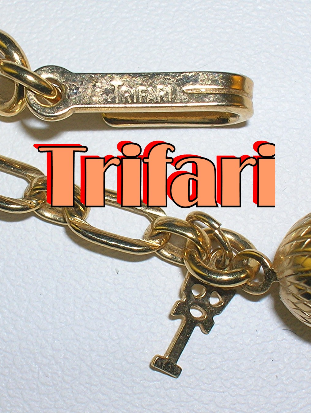 Necklace TRIFARI Goldtone Beads 7.8mm