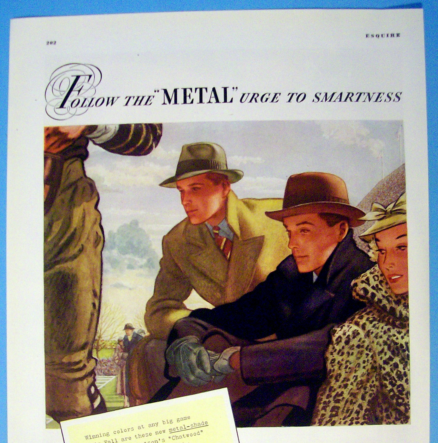 1937 Stetson Hats with Metal Shade Felt Hats