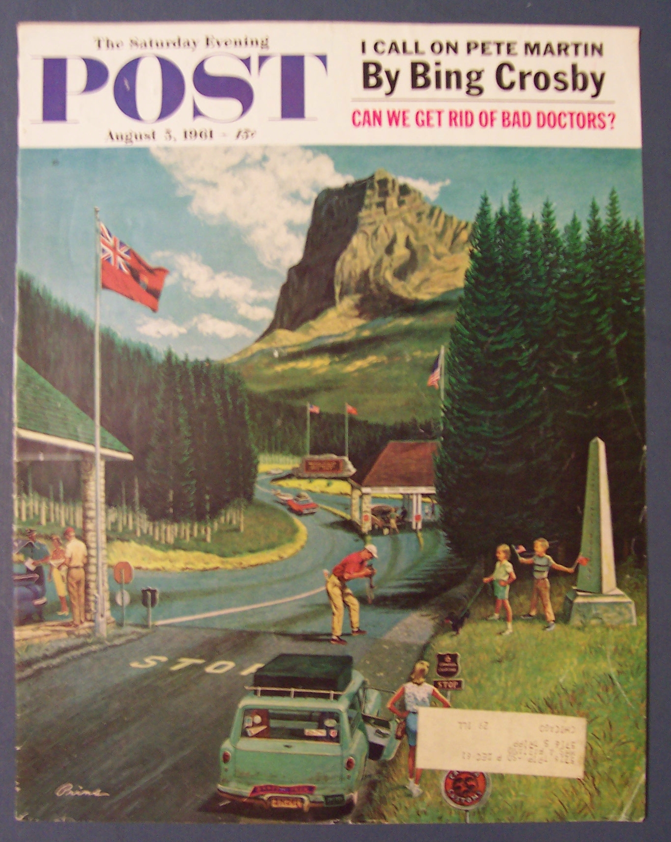 1961 Saturday Evening Post Cover (Only) By Prins