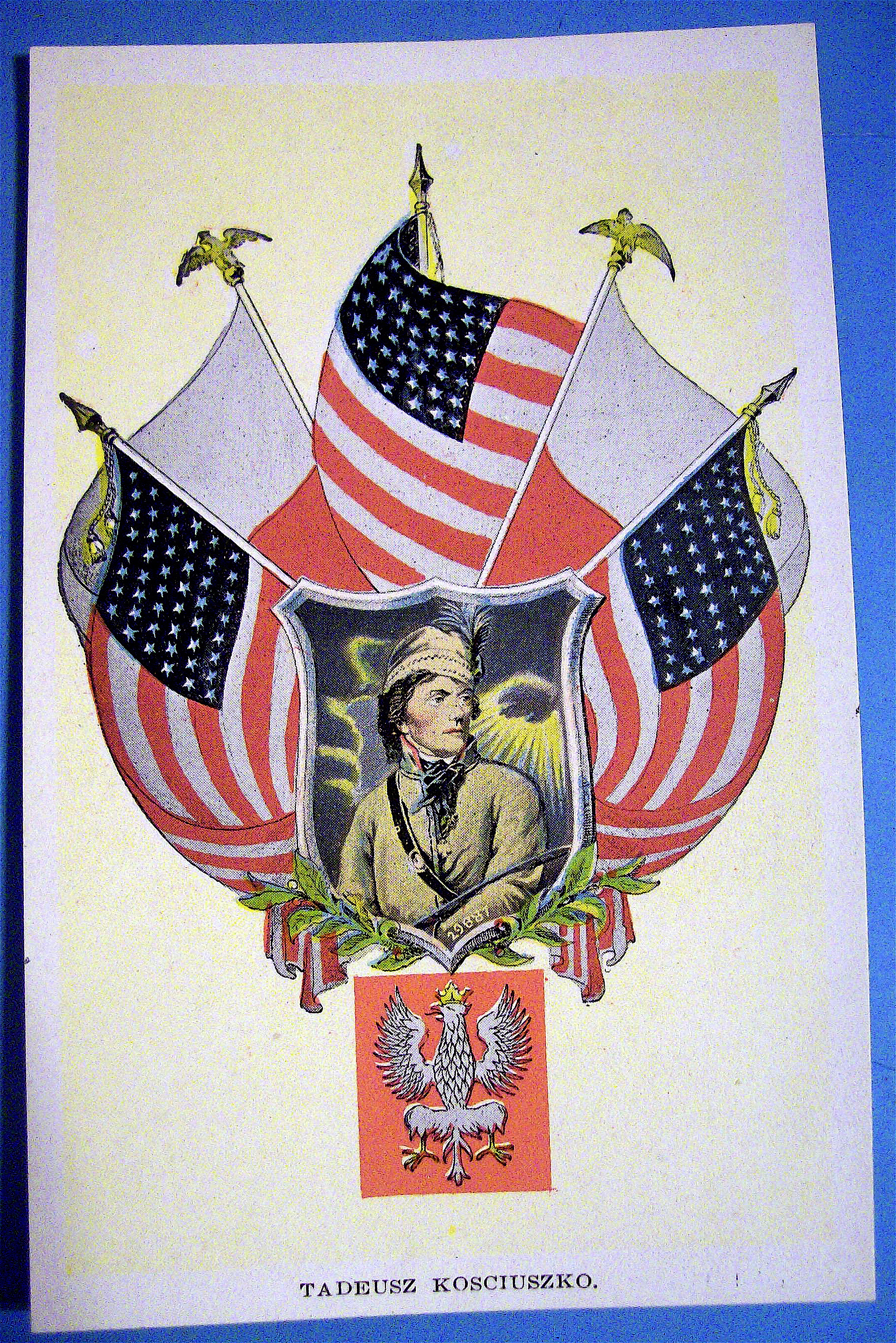 Tadeusz Kosciuszko Postcard (Military)