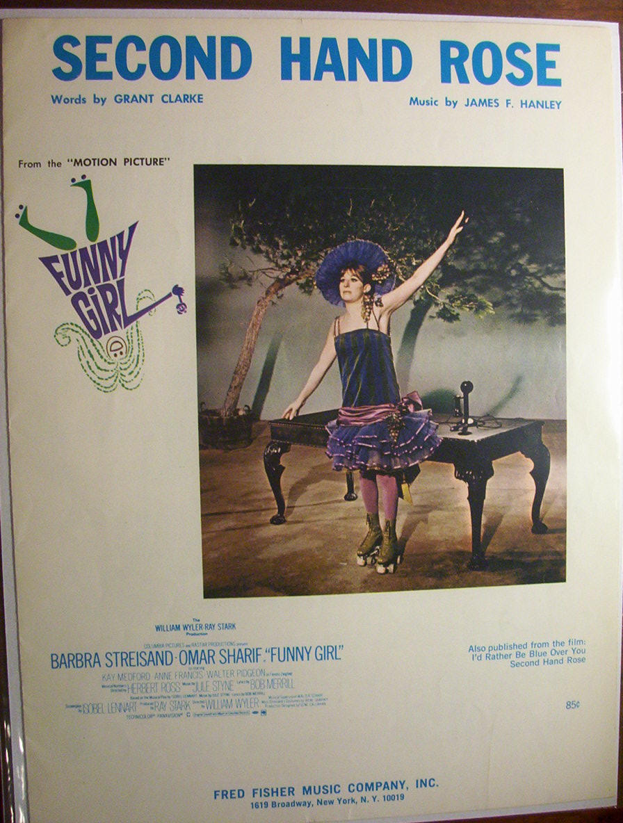 Sheet Music For 1965 Second Hand Rose