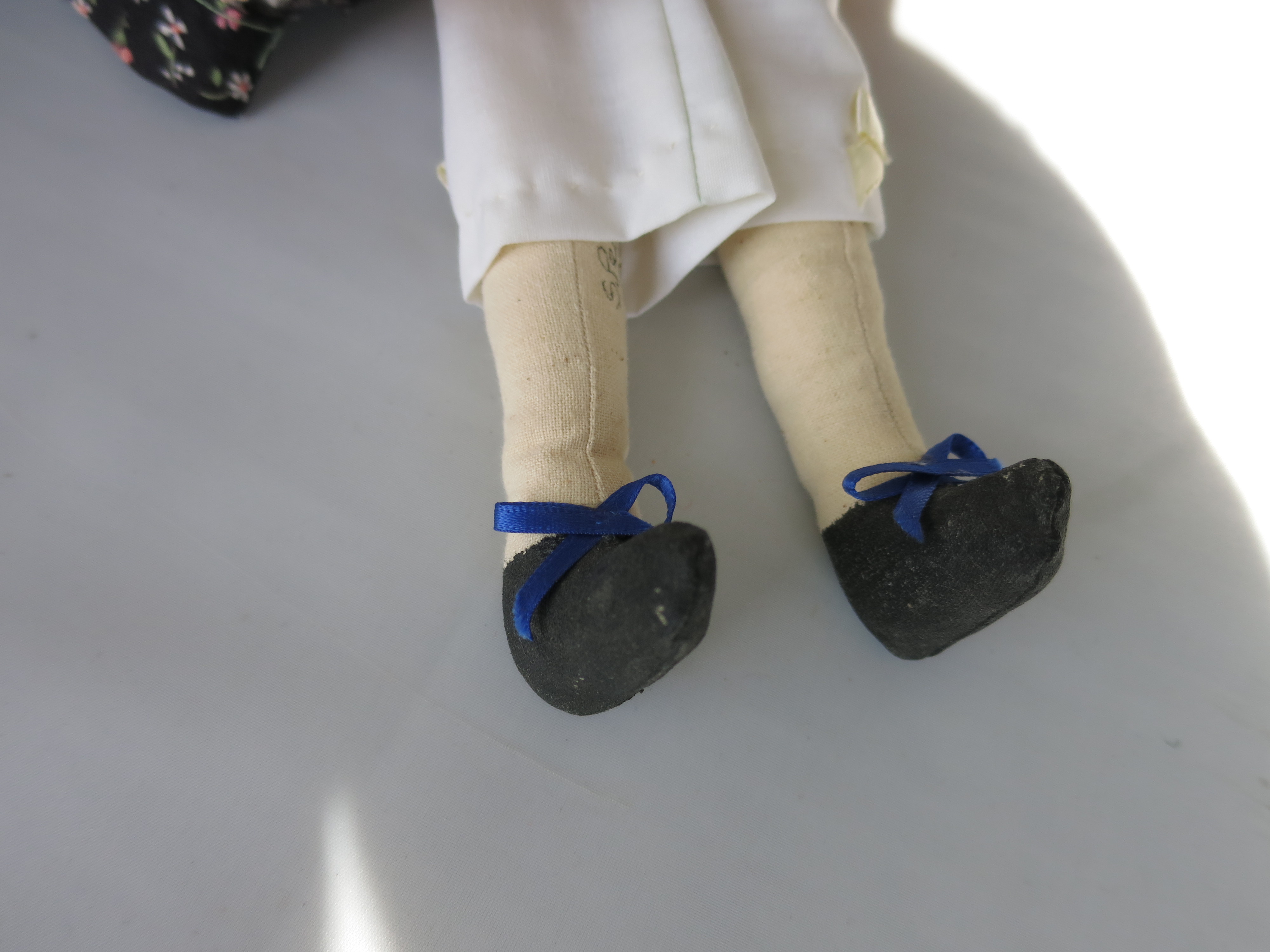 Vintage Cloth Doll Artist signed S. Pealer 1989