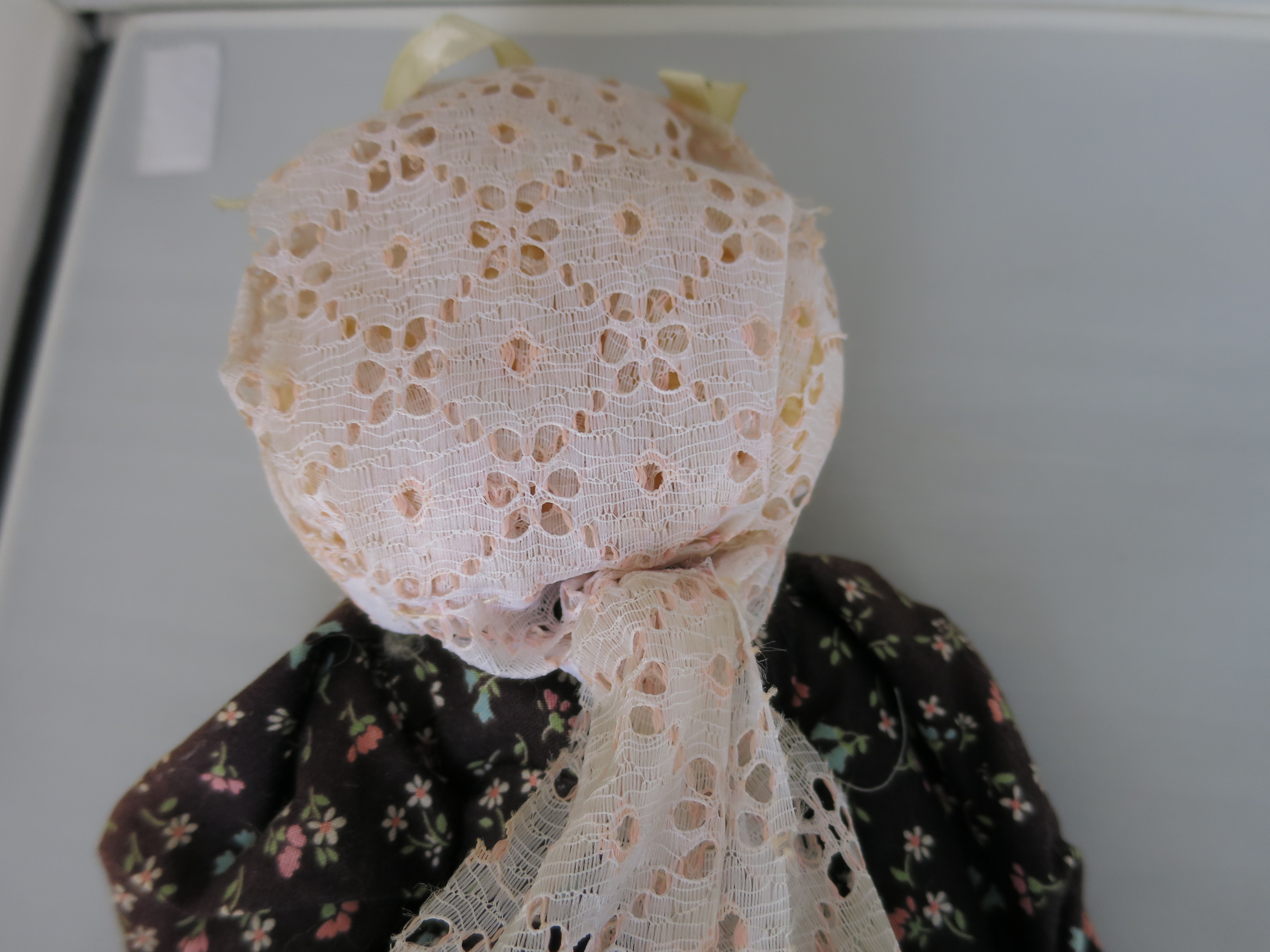 Vintage Cloth Doll Artist signed S. Pealer 1989