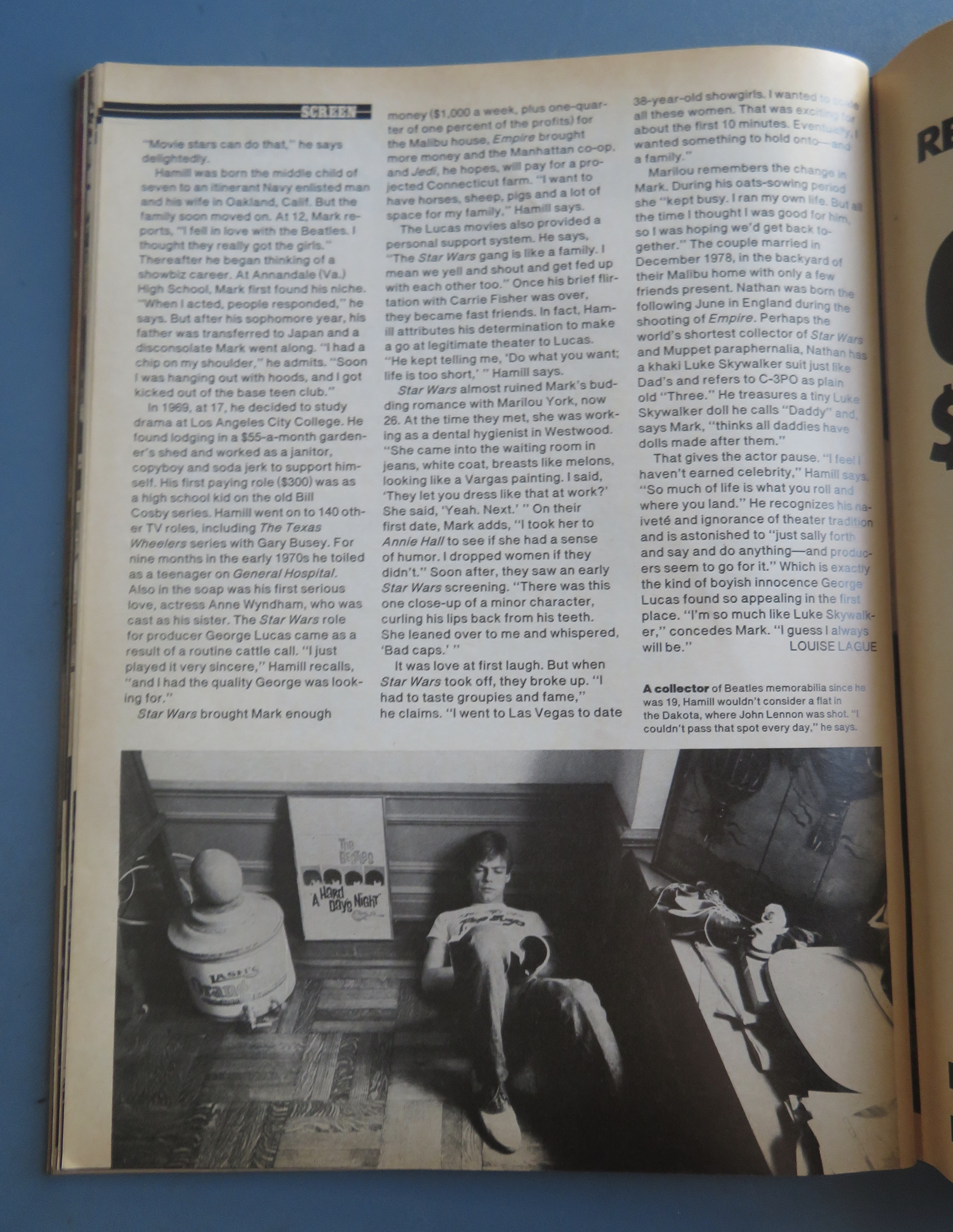 People Weekly Magazine August 31, 1981 Mark Hamill