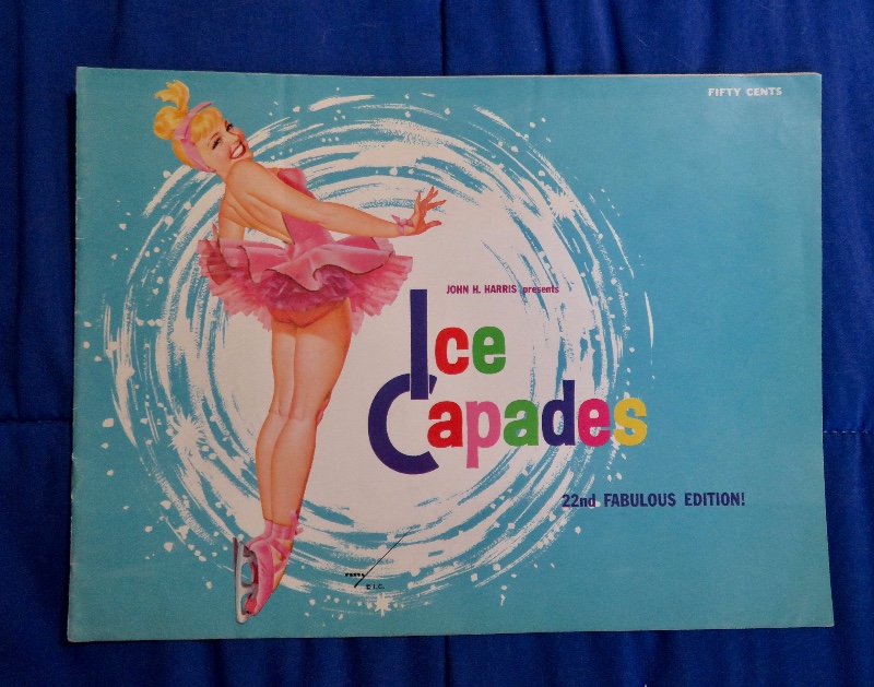 Original 1962 Ice Capades Program 22nd Fabulous Edition (George Petty Pin Up Girl Cover)