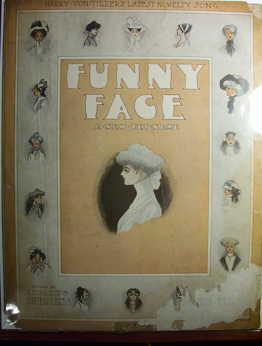 Sheet Music Of 1910 Funny Face A New Pet Name