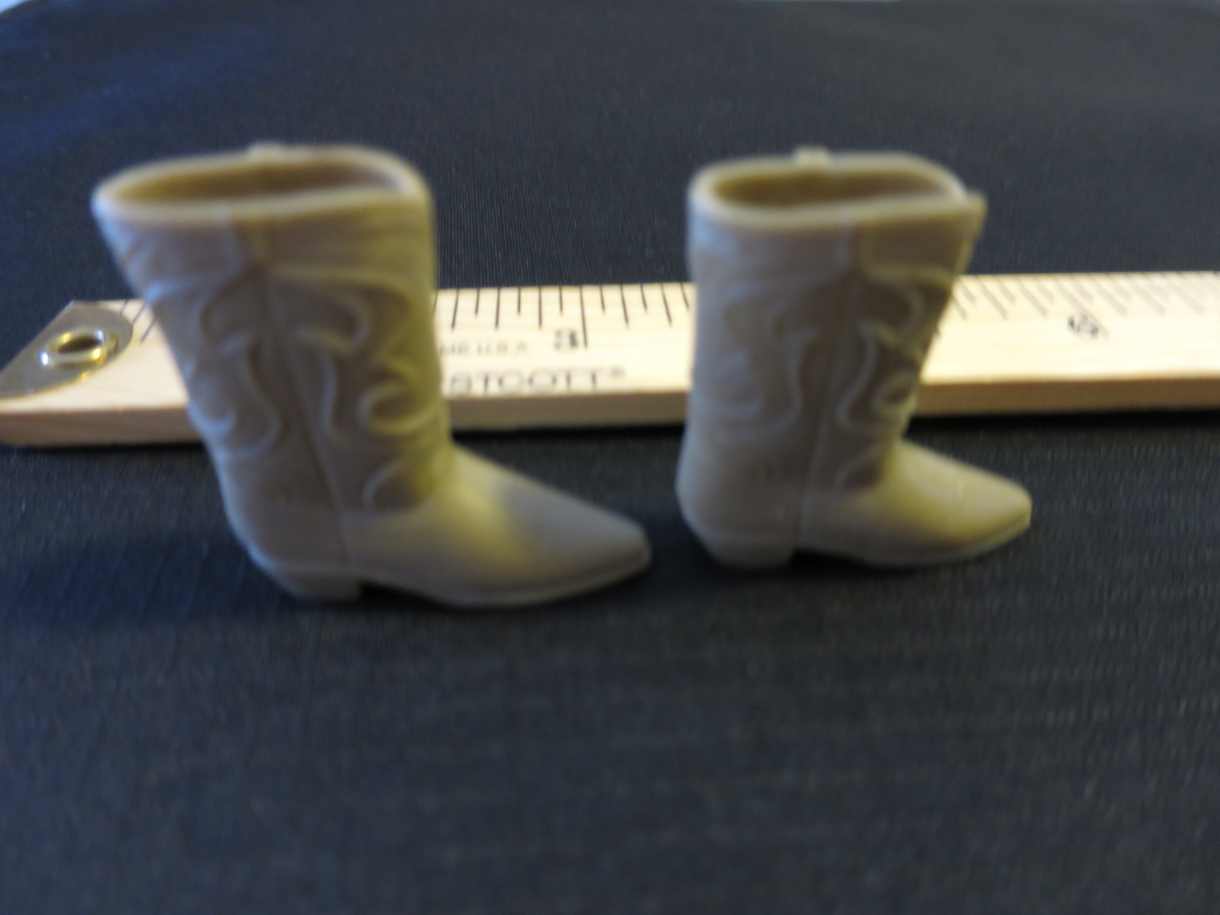 Barbie Doll Accessories Ken or clone Cowboy Boots Brown Korea