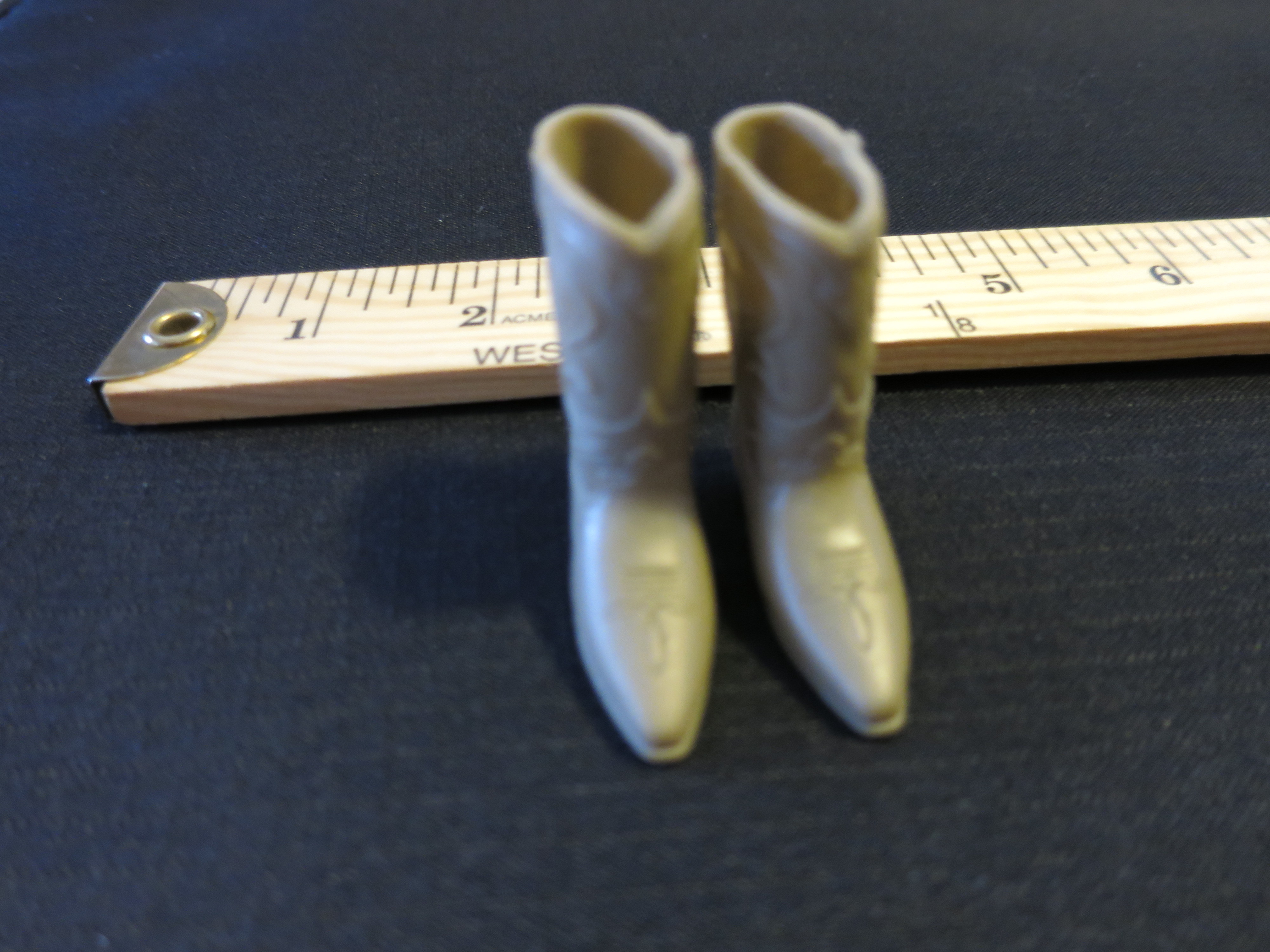 Barbie Doll Accessories Ken or clone Cowboy Boots Brown Korea
