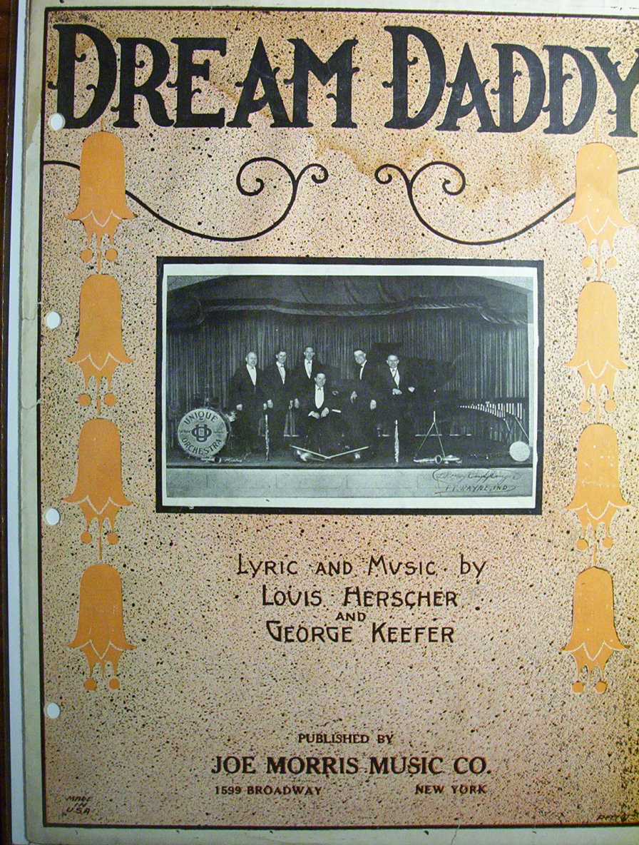 Sheet Music For 1923 Dream Daddy By Louis Herscher