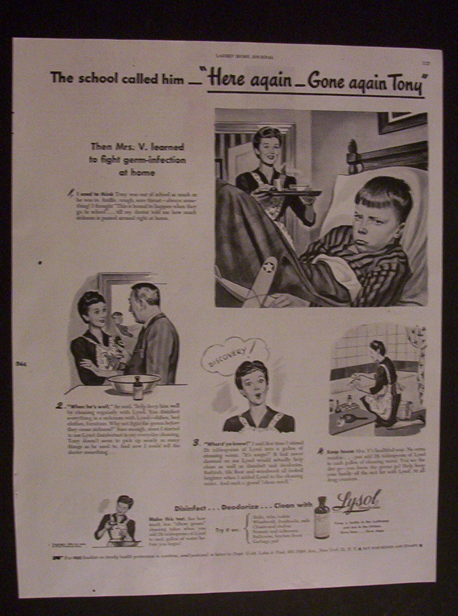 1944 Lysol Disinfectant