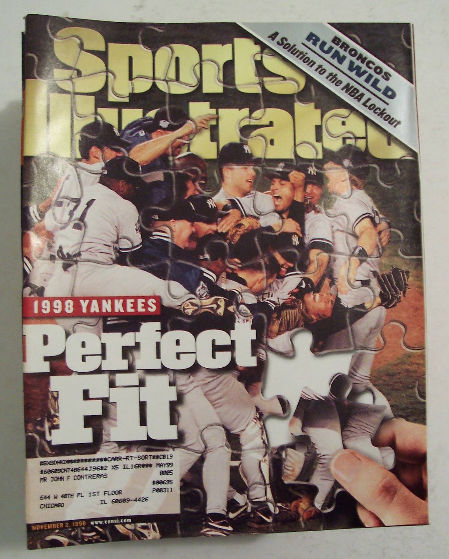 Sports Illustrated Magazine - November 2, 1998