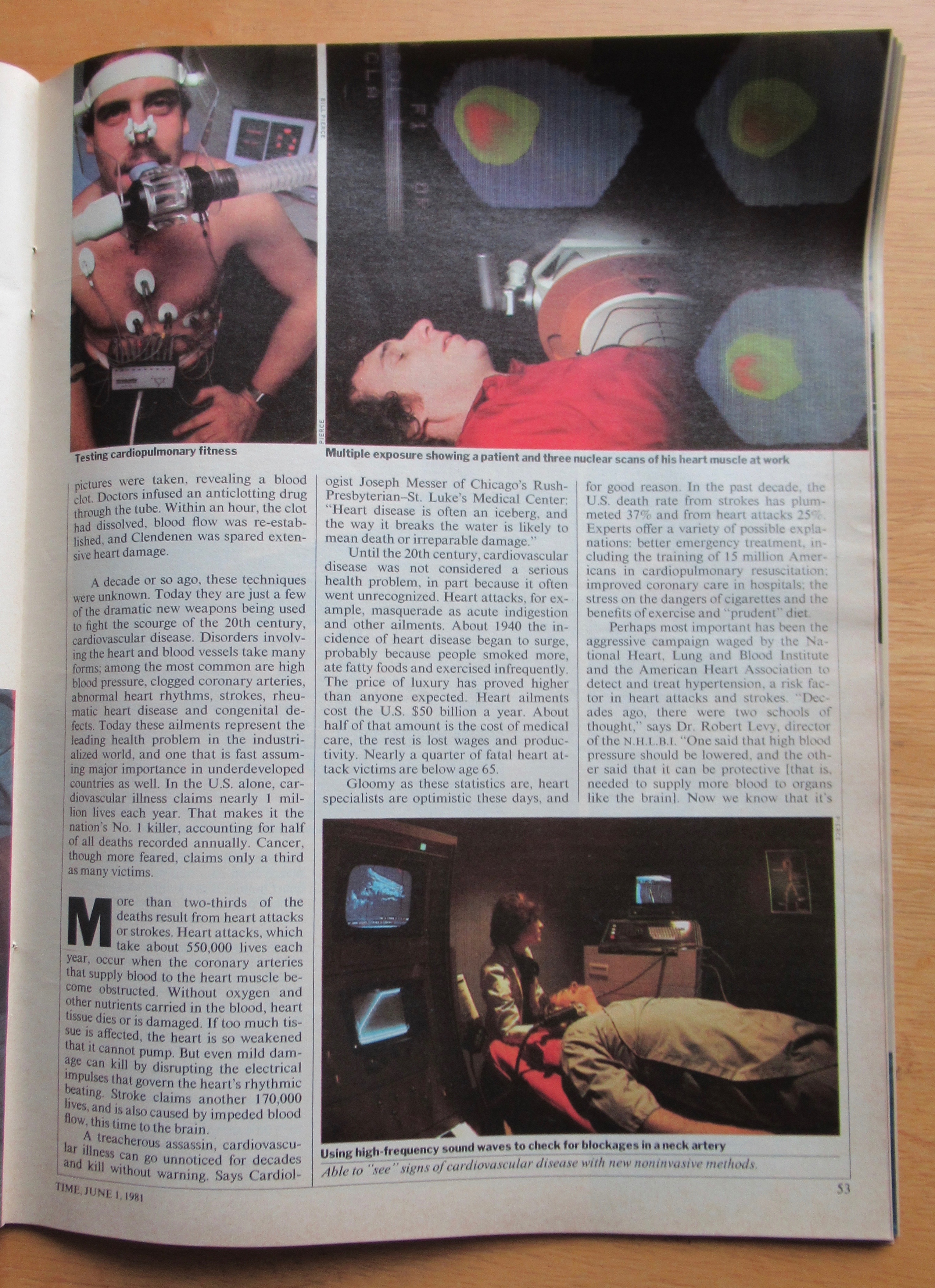 Time Magazine-June 1, 1981-Heart Attacks