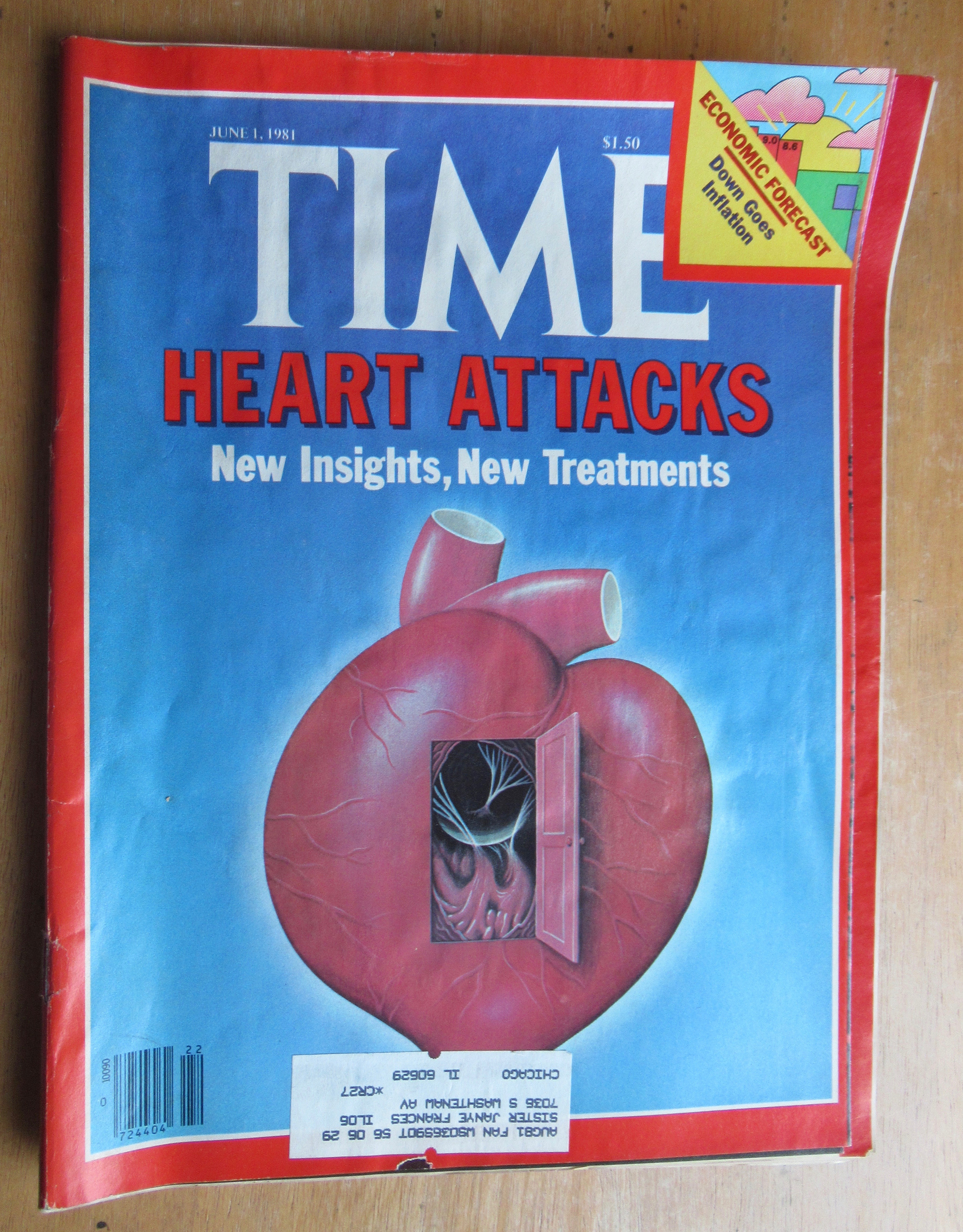 Time Magazine-June 1, 1981-Heart Attacks