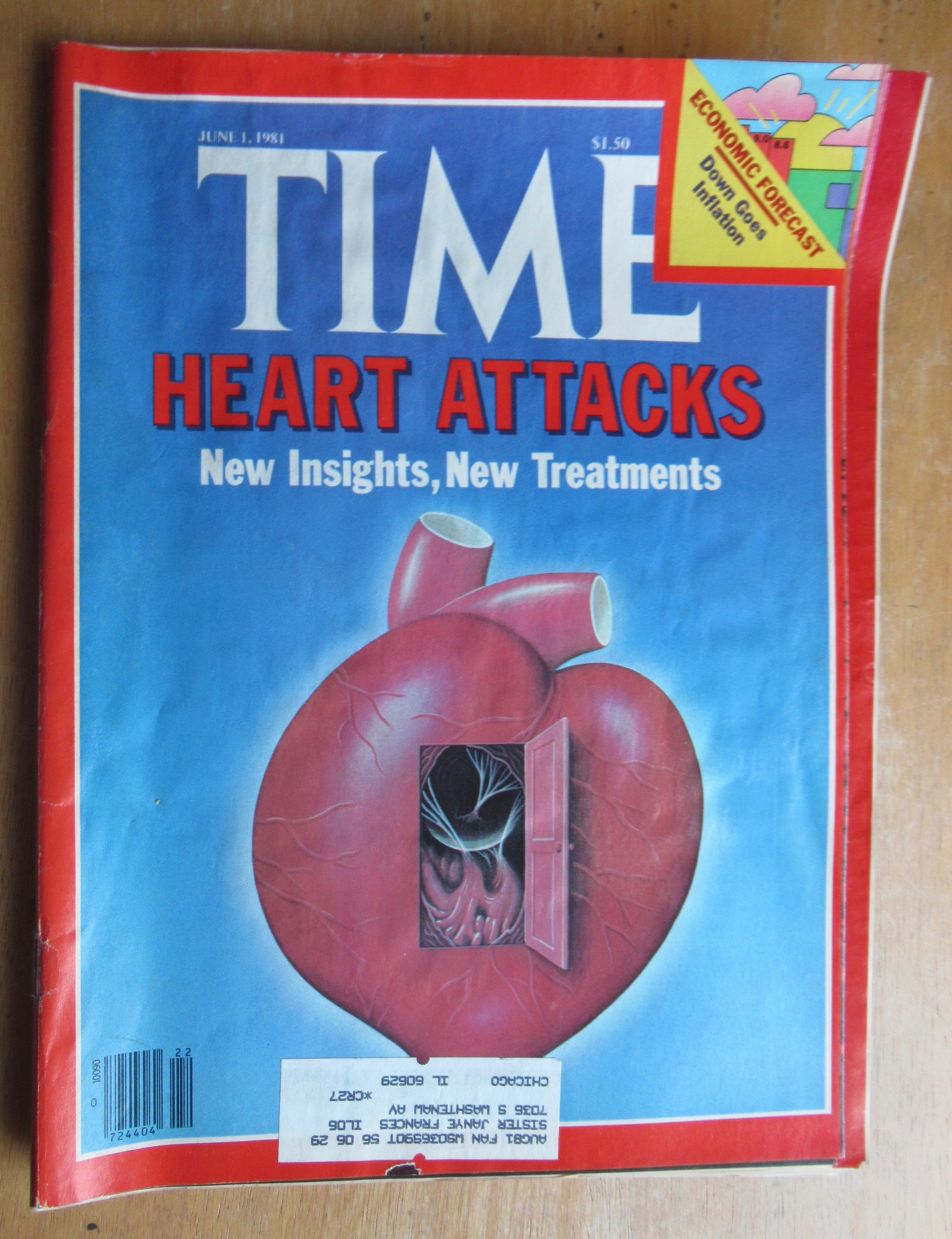 Time Magazine-June 1, 1981-Heart Attacks