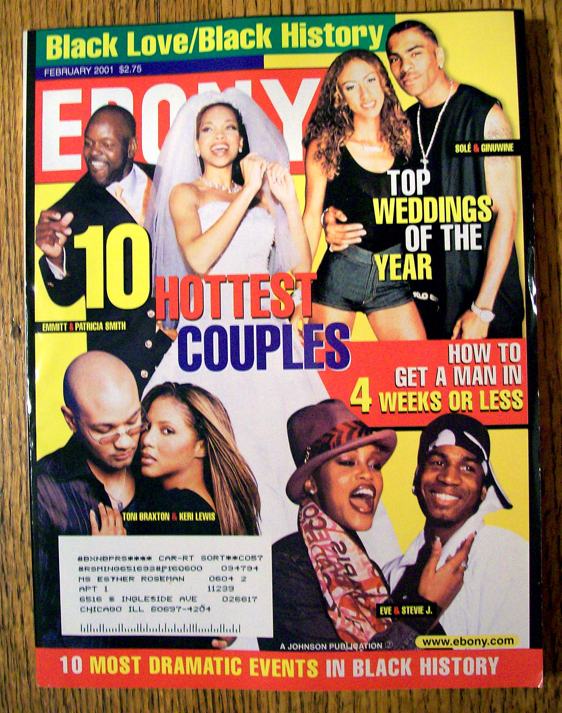 Ebony Magazine - February 2001 - 10 Hottest Couples