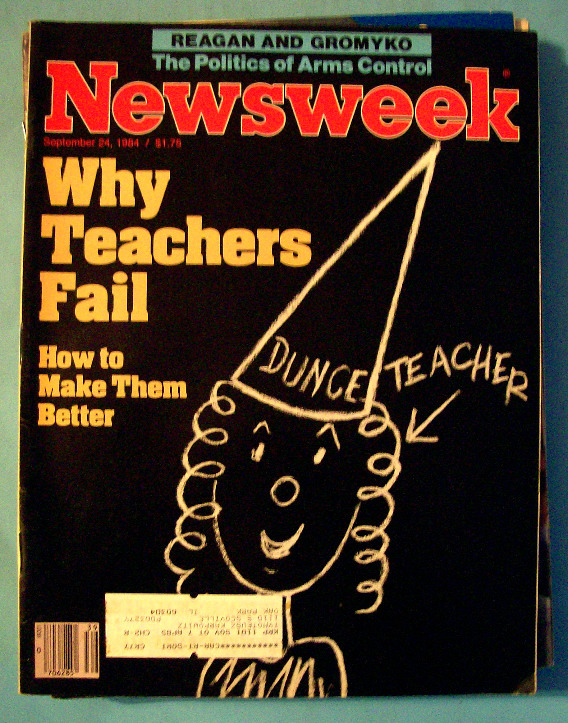 Newsweek Magazine - September 24, 1984 - Teachers Fail