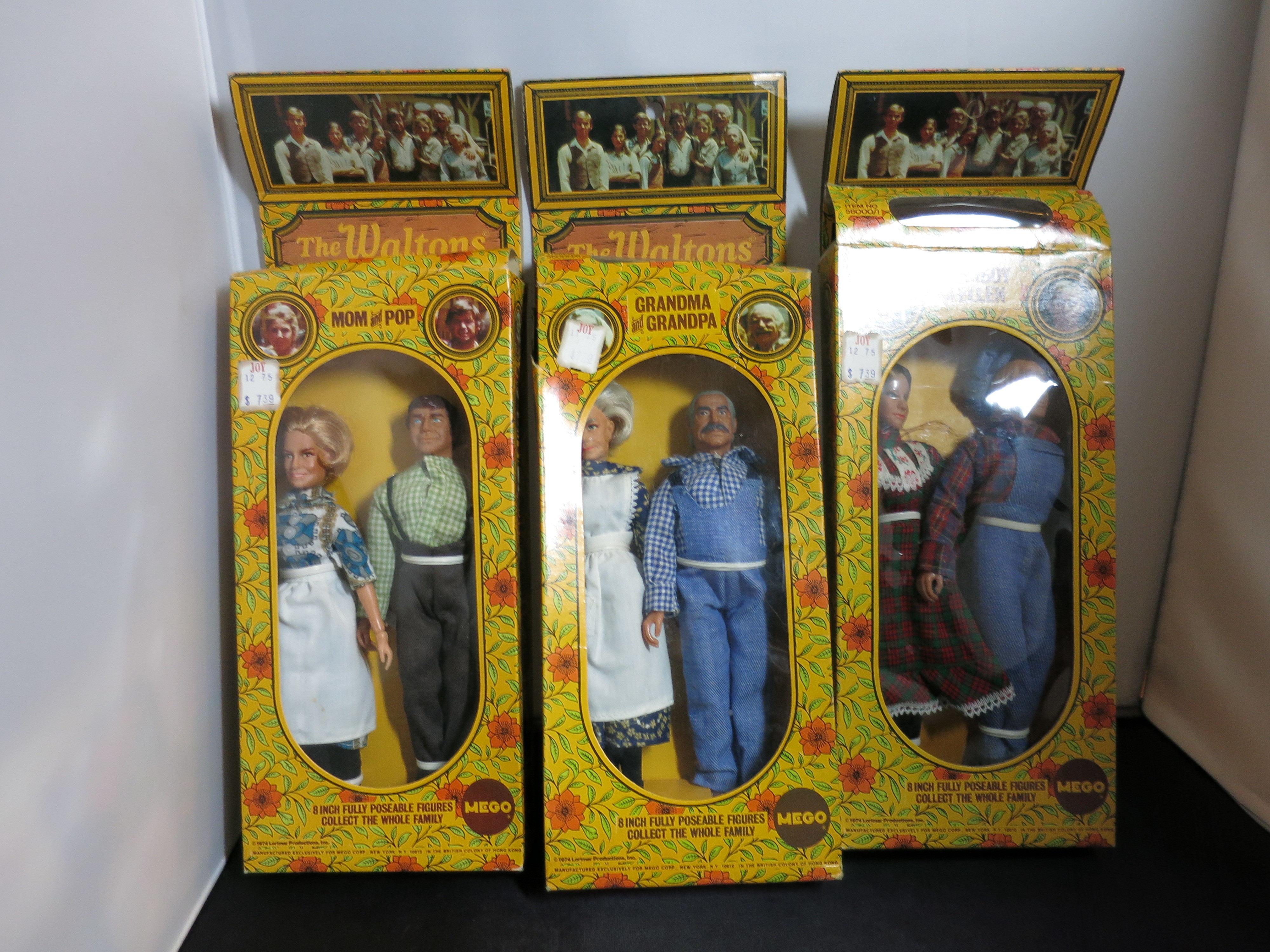 Mego The Waltons Complete Doll Set 1974 6 dolls 3 sets