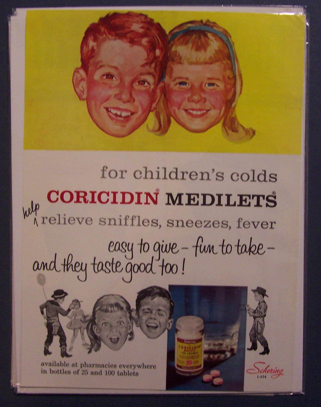 Vintage Ad: 1960 Coricidin Medilets